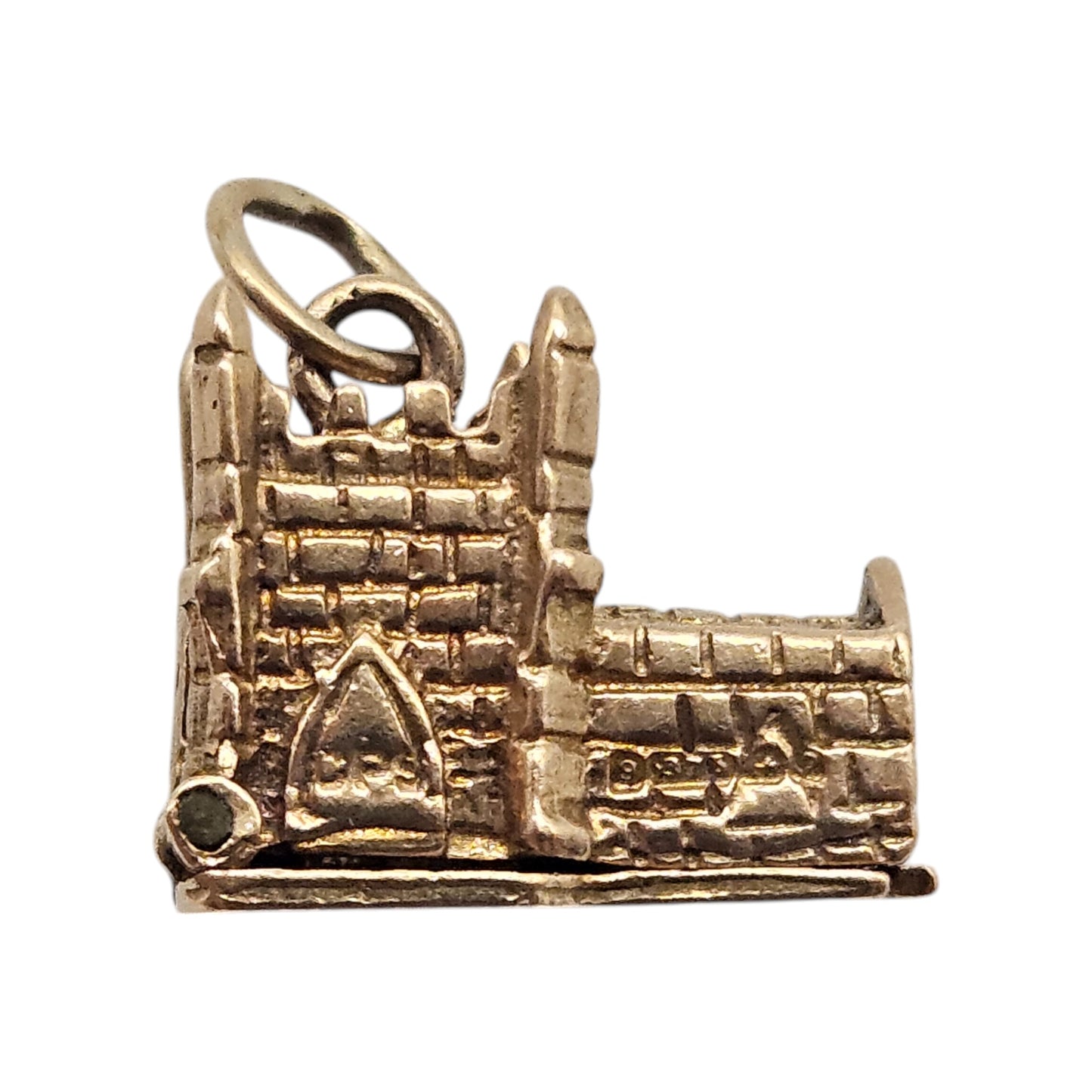 9ct 375 Yellow Gold Wedding In Church Opening Charm 1969 L 1.3 cm 3.3 g.