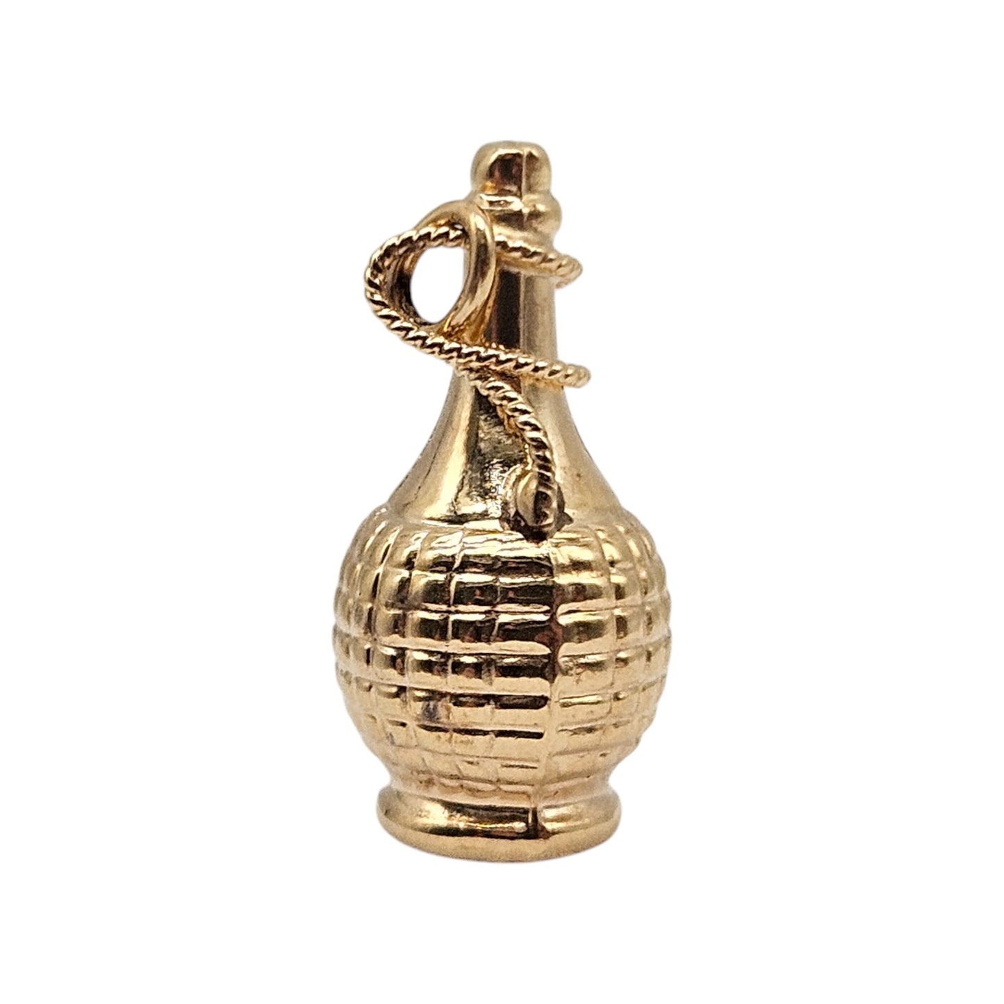 9ct Yellow Gold Wine Bottle Charm 2.0 cm 1.1 g.