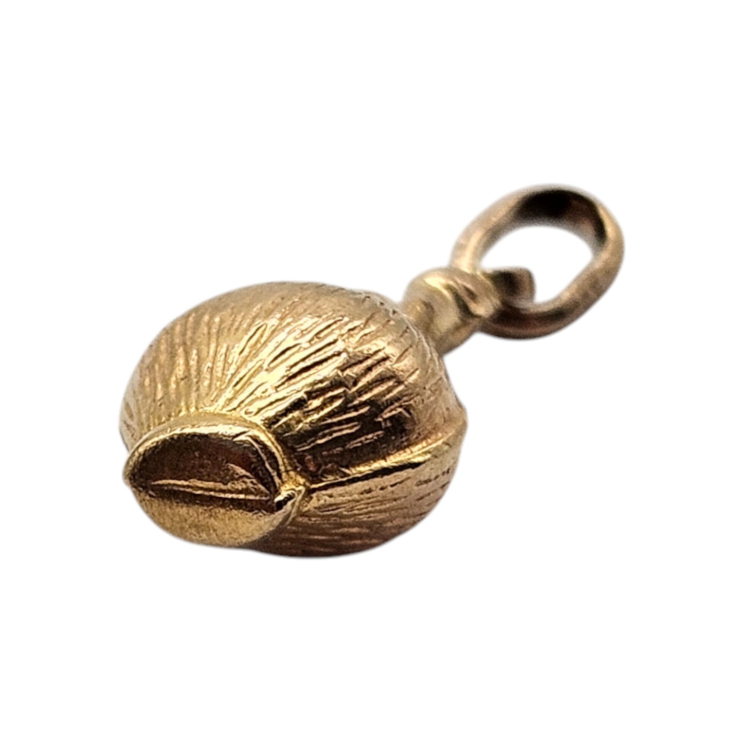 9ct 375 Yellow Gold Wine Bottle Charm L 1.5 cm 0.8 g.
