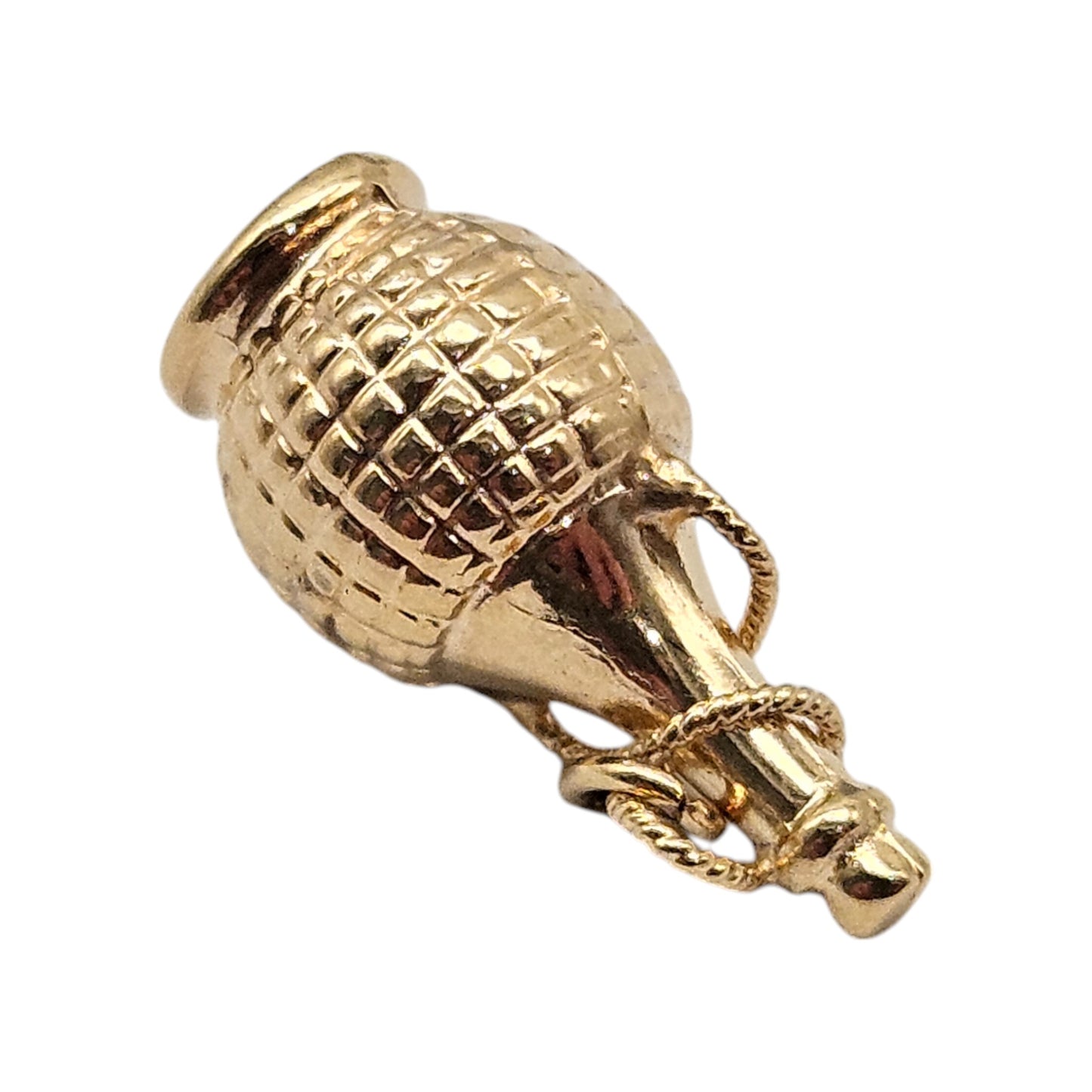 9ct Yellow Gold Wine Bottle Charm 2.0 cm 1.1 g.