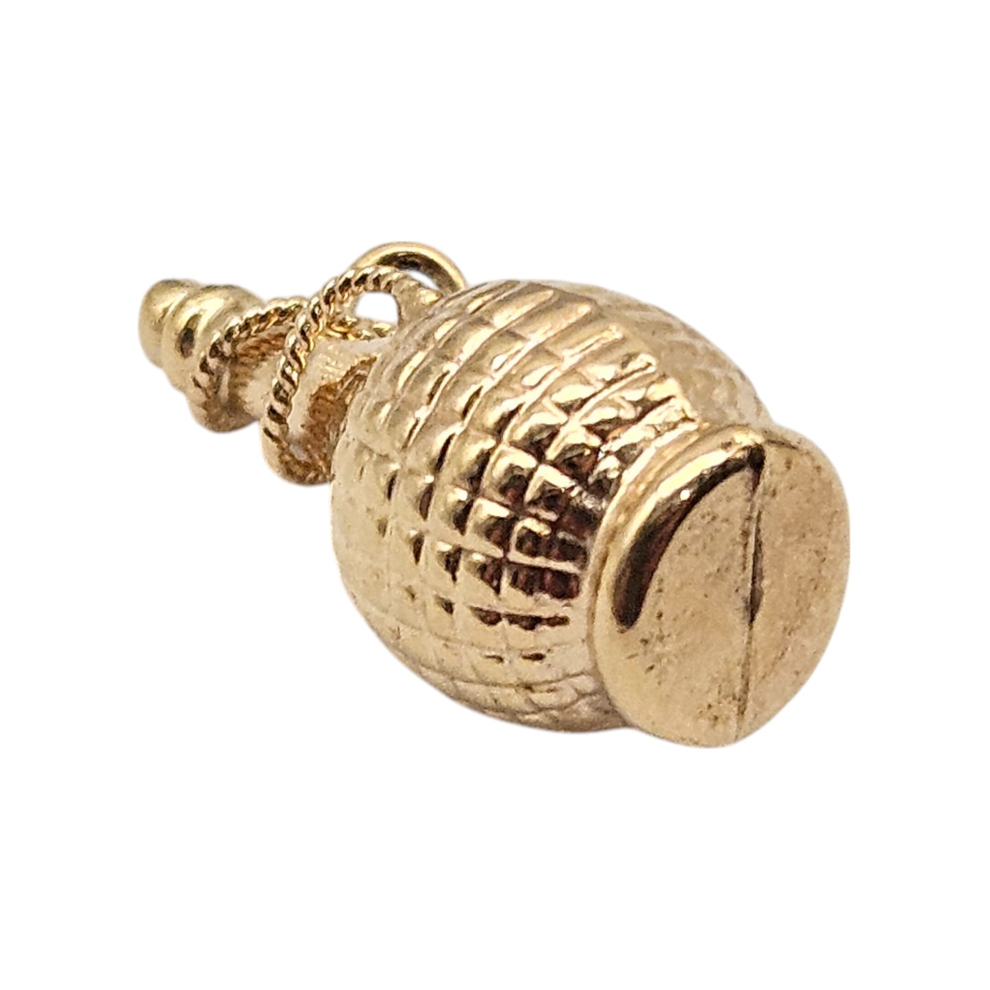 9ct Yellow Gold Wine Bottle Charm 2.0 cm 1.1 g.