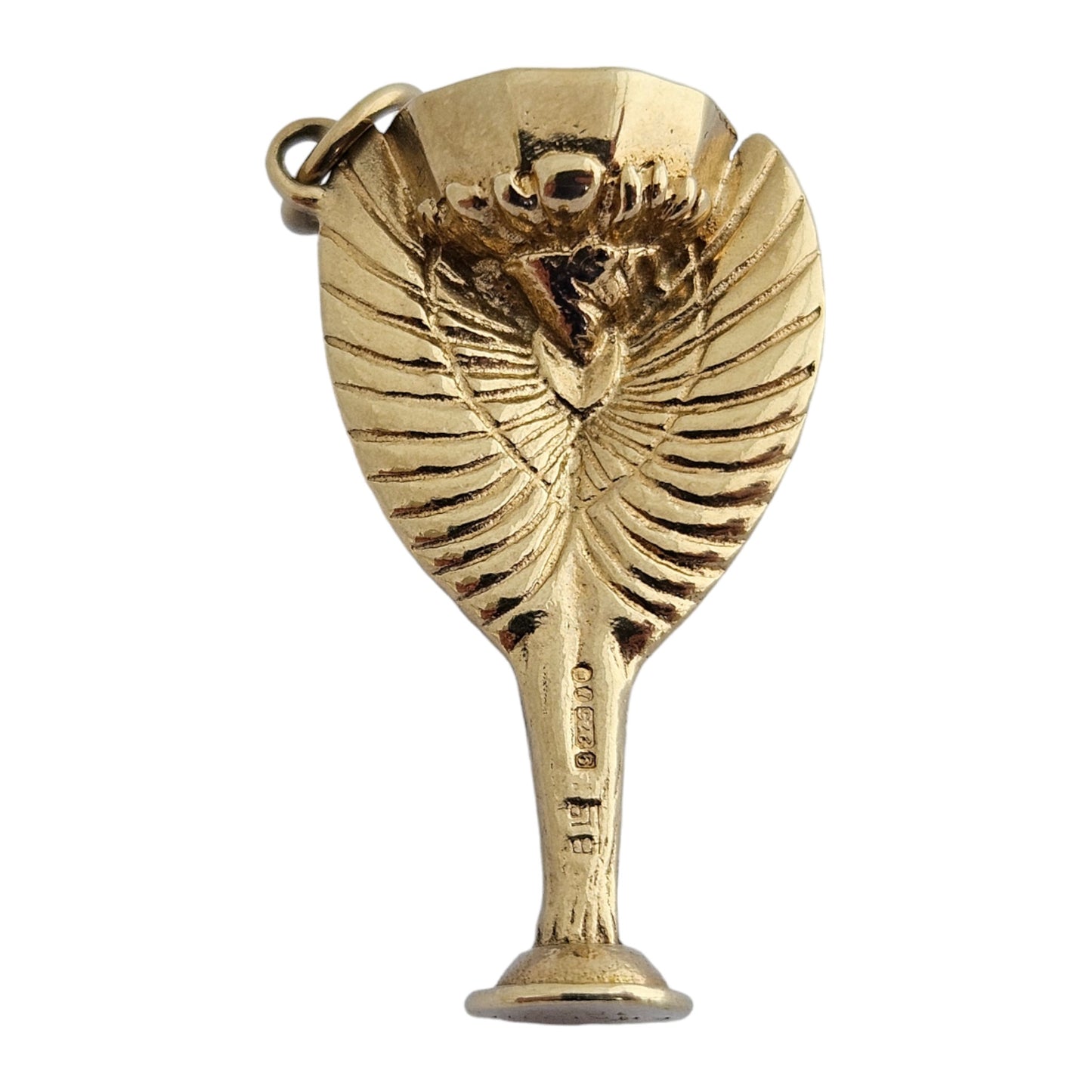 9ct 375 Yellow Gold World Cup "England 1966" Charm L 2.9 cm 5.9 g