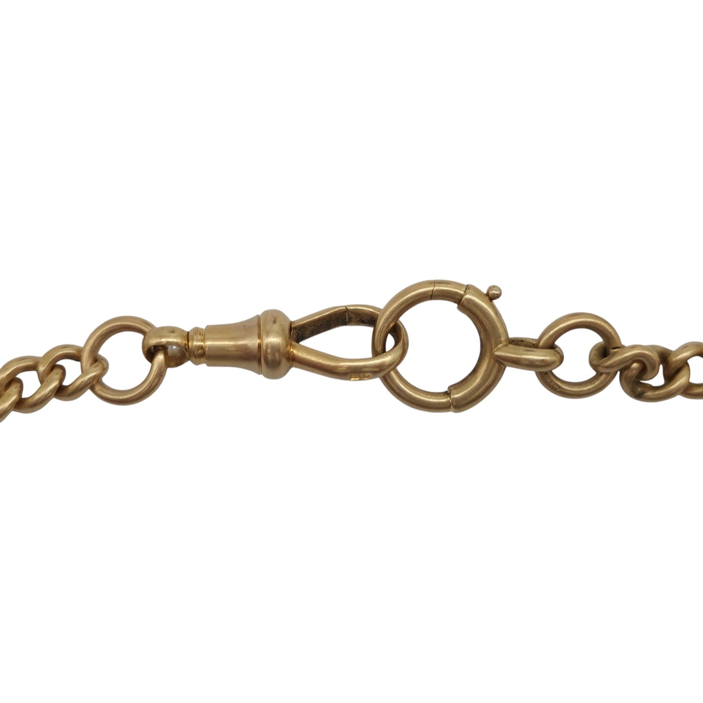 Antique 18ct 750 Yellow Gold Double Albert Chain 1905 L 44.6 cm 57.6 g.
