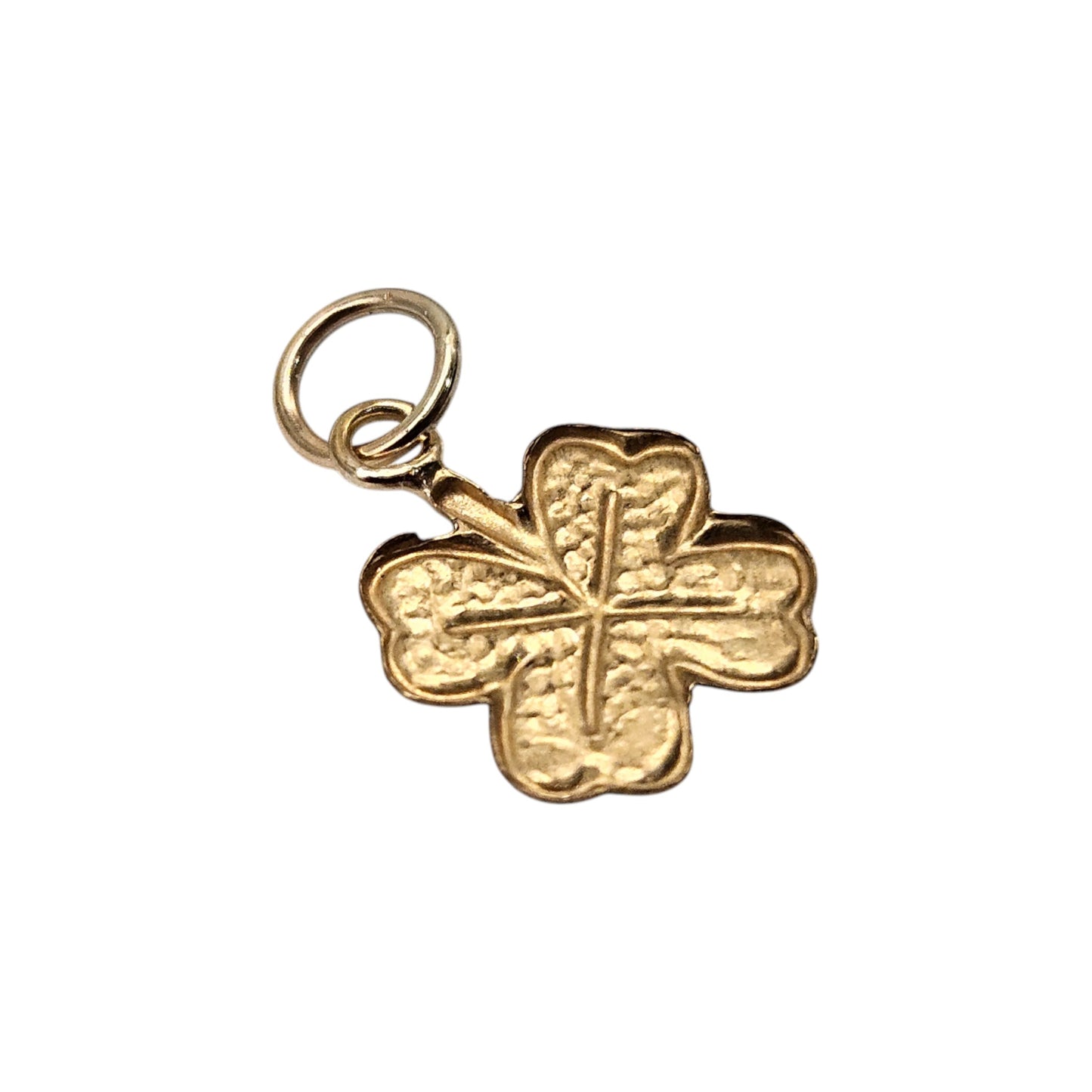 Suite of 9ct Yellow Gold Four Leaf Clover Pendant & Earrings
