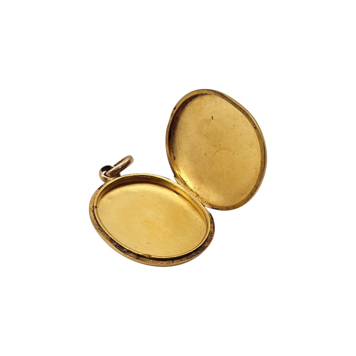 Victorian 18ct Yellow Gold Engraved Locket Pendant L 3.0 cm 10.2 g.