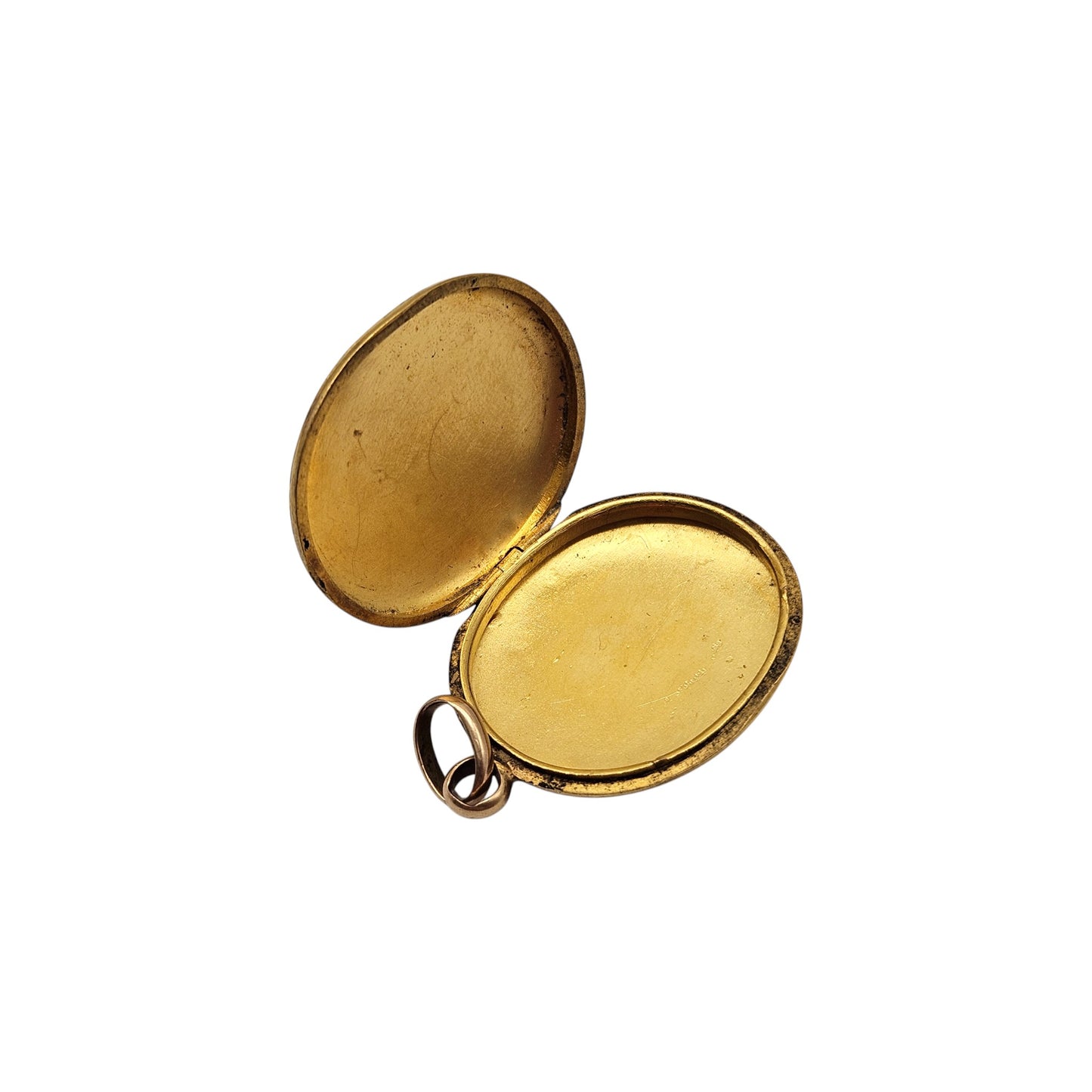 Victorian 18ct Yellow Gold Engraved Locket Pendant L 3.0 cm 10.2 g.
