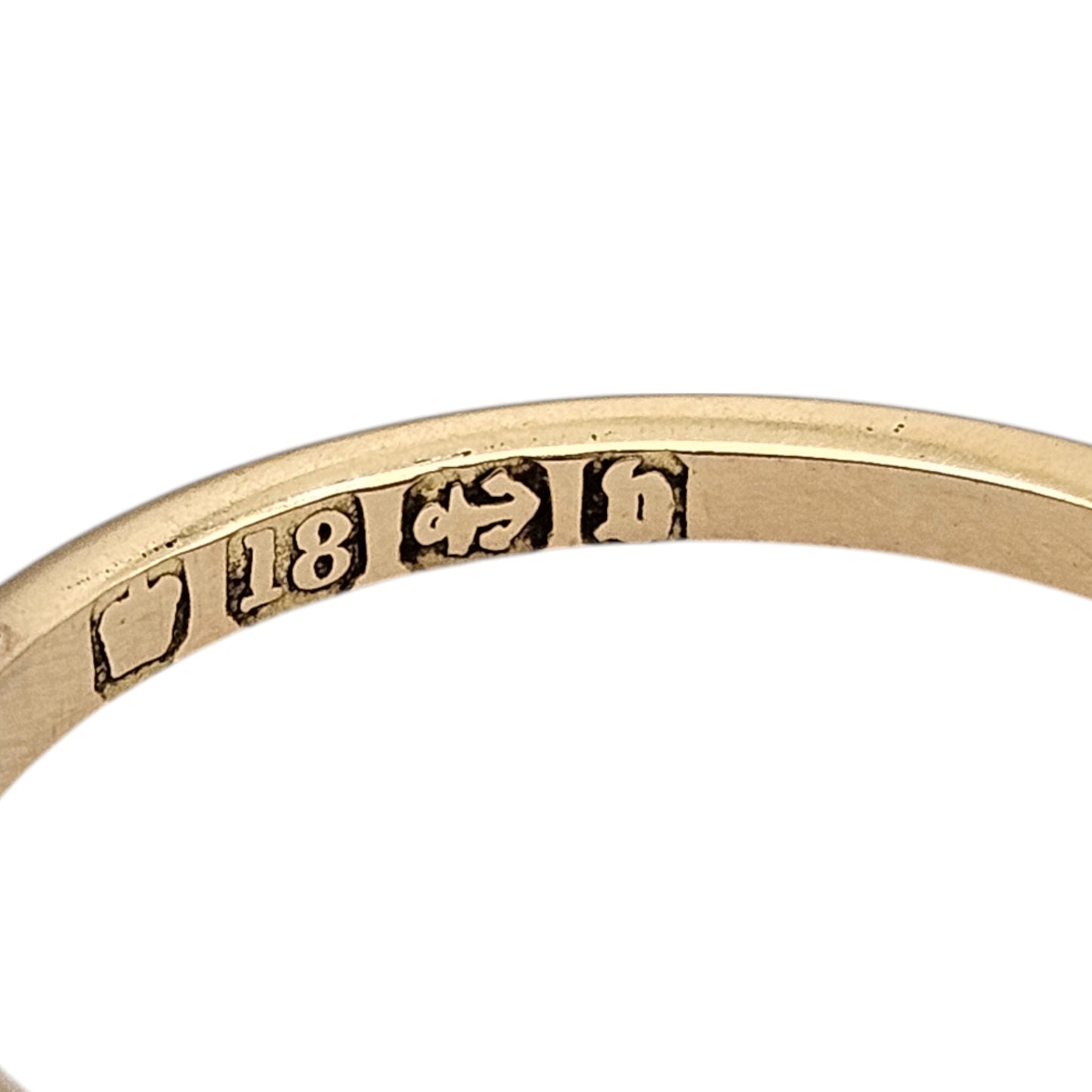 Victorian 18ct 750 Yellow Gold Ruby & Diamonds Ring 1895 Size N 1/2 3.8 g