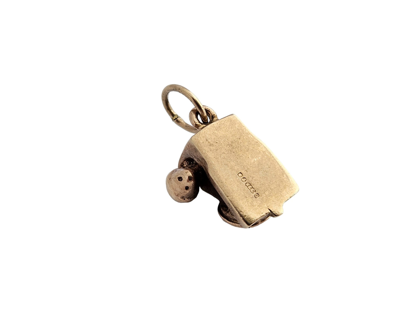9ct 375 Cast Yellow Gold Telephone Charm c.1960's 3.6 g.