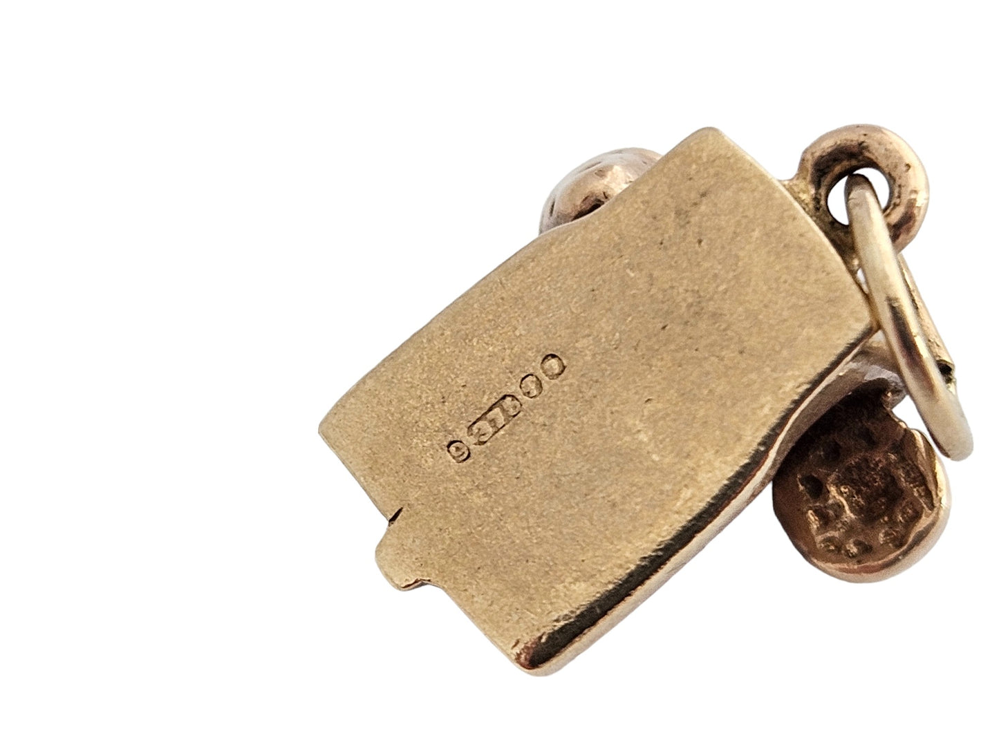 9ct 375 Cast Yellow Gold Telephone Charm c.1960's 3.6 g.
