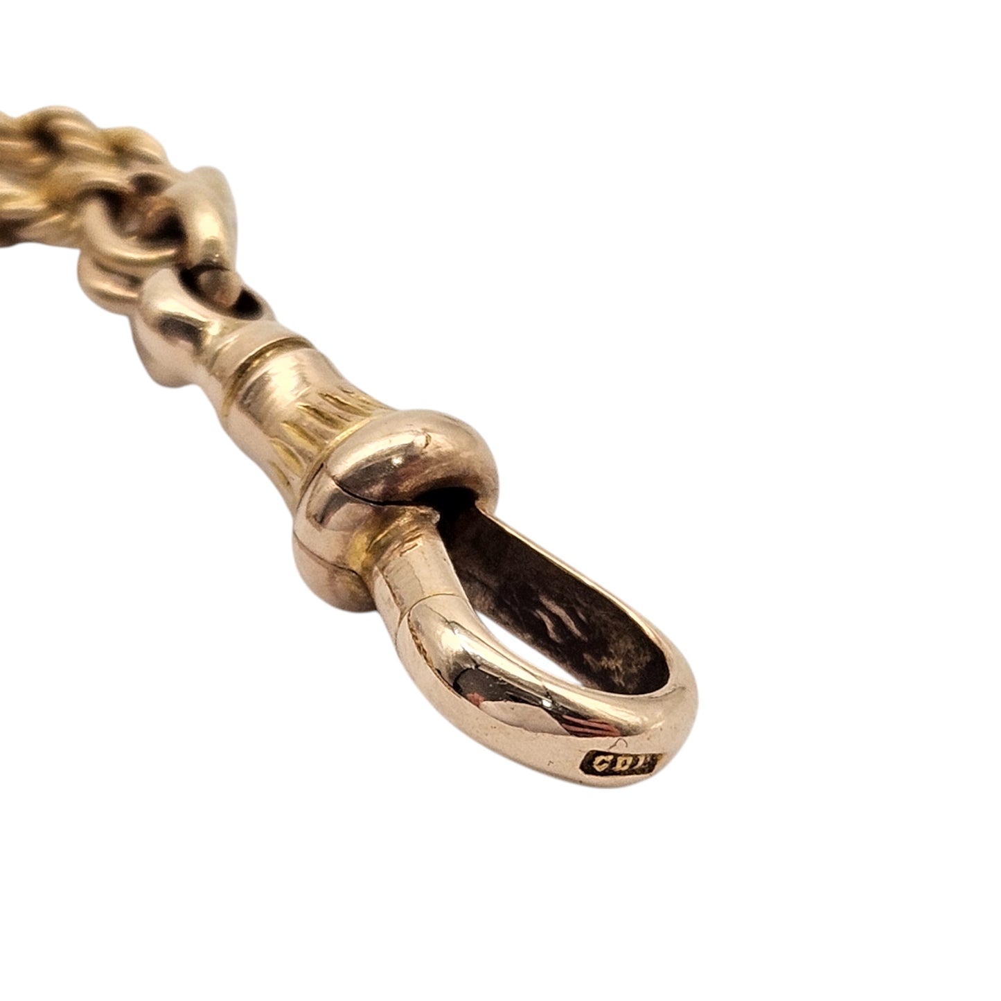 Antique 15ct Yellow Gold Guard Chain c.1900 L 143 cm 33.6 g.