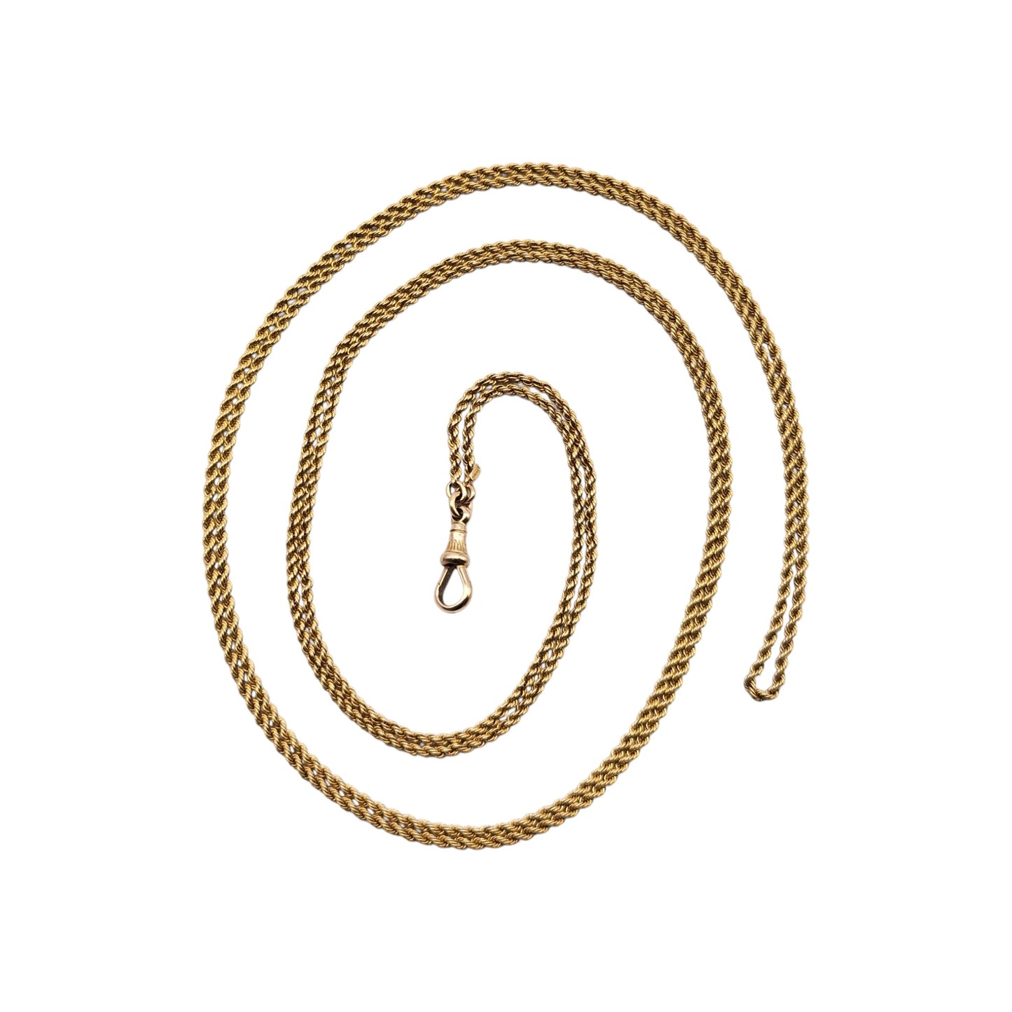 Antique 15ct Yellow Gold Guard Chain c.1900 L 143 cm 33.6 g.