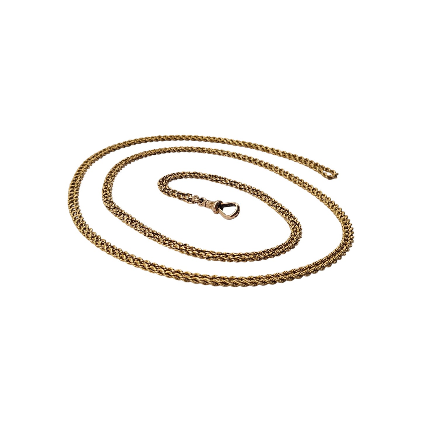 Antique 15ct Yellow Gold Guard Chain c.1900 L 143 cm 33.6 g.
