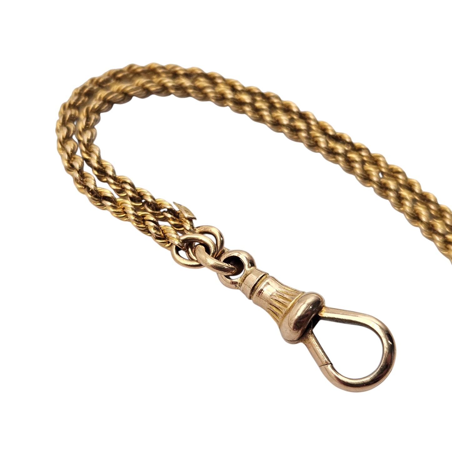 Antique 15ct Yellow Gold Guard Chain c.1900 L 143 cm 33.6 g.