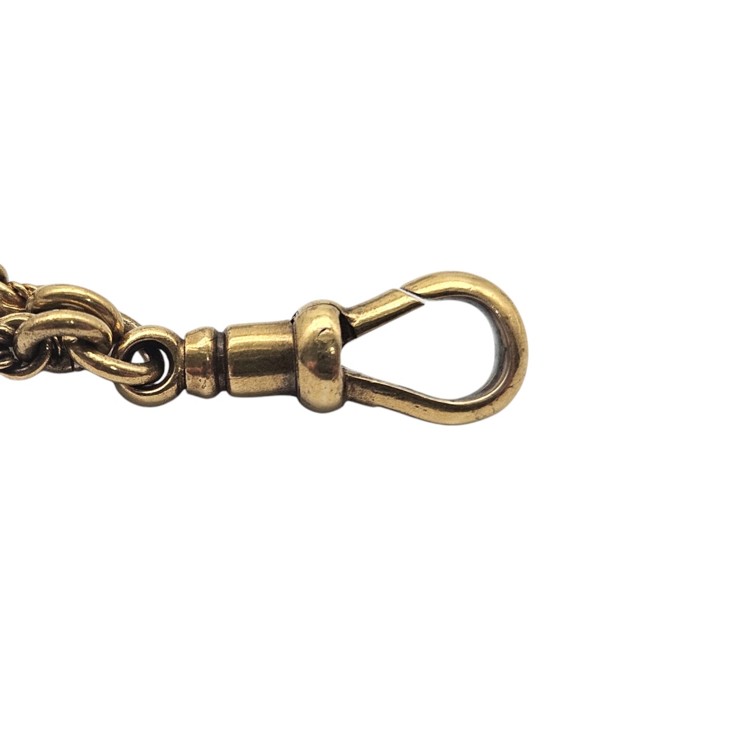 Unusual Antique 15ct Yellow Gold Guard Chain c.1900 L 146 cm 28.4 g.