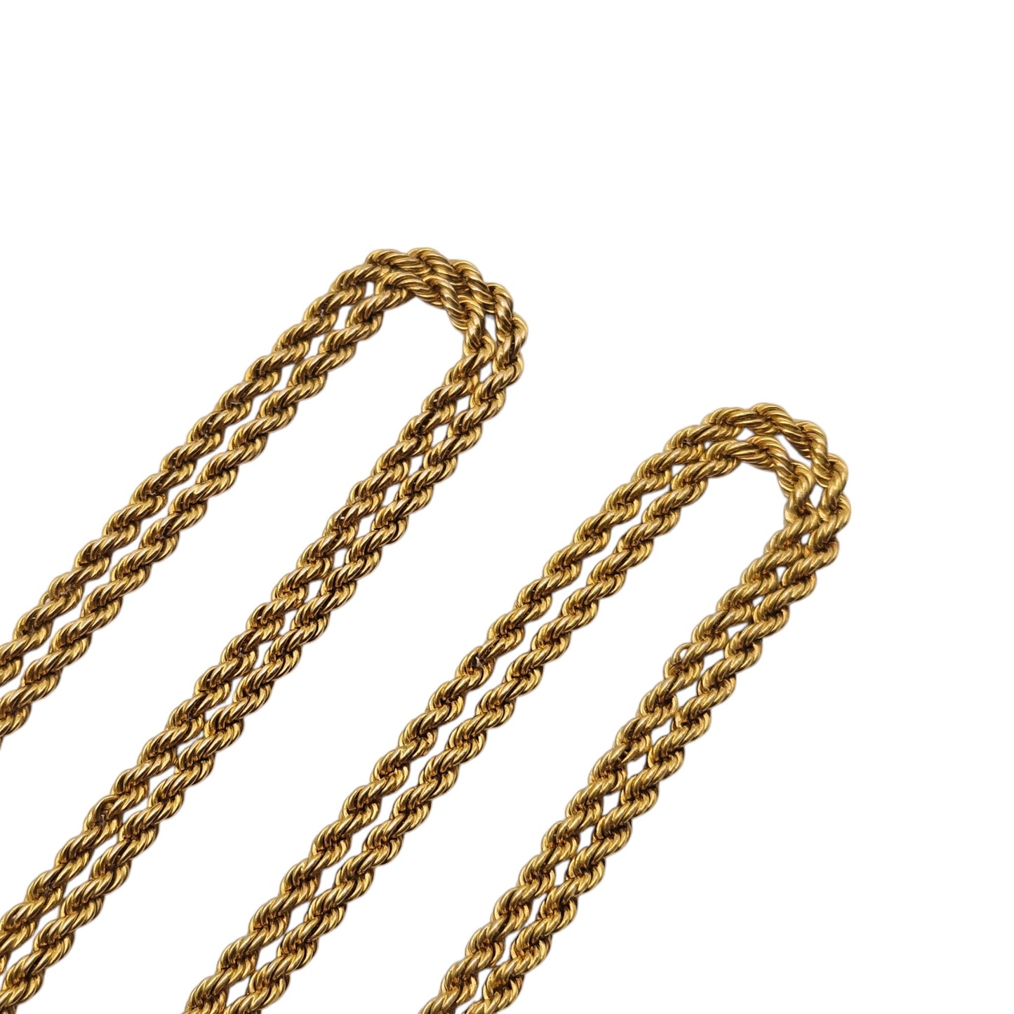 Antique 15ct Yellow Gold Guard Chain c.1900 L 143 cm 33.6 g.