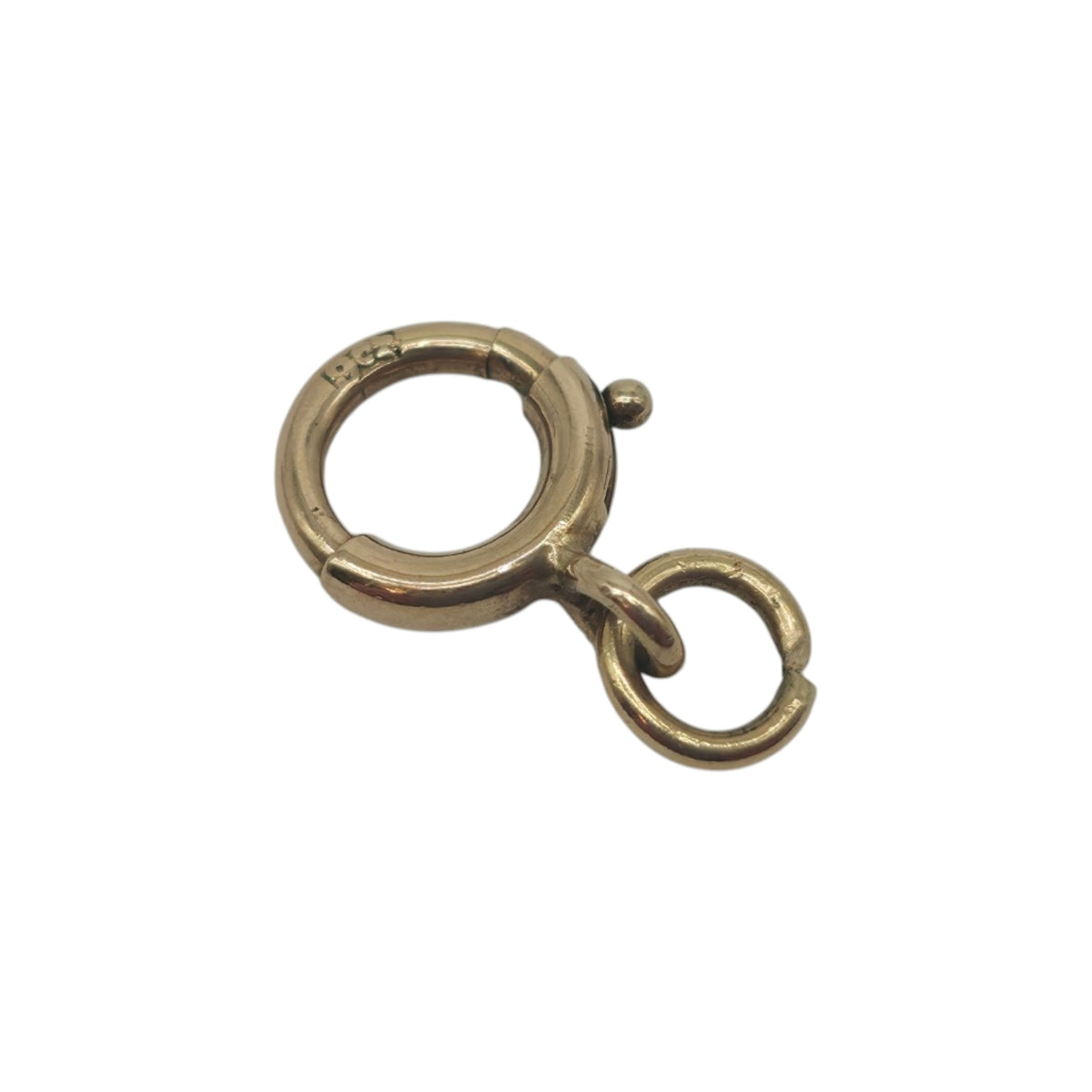 Antique 9ct 375 Rose Gold Bolt Clasp c.1900 L 1.1 cm 0.4 g.