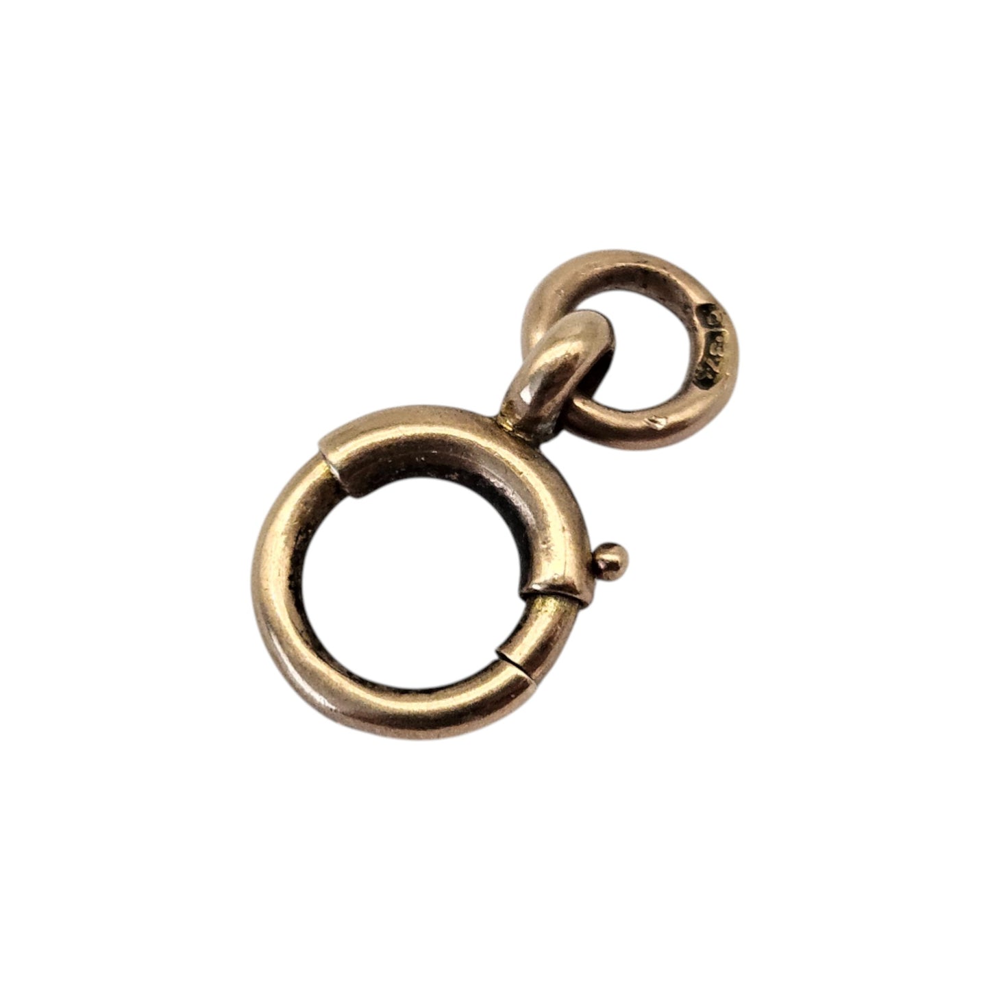 Antique 9ct Rose Gold Bolt Clasp c.1900 L 1.3 cm 1.0 g.
