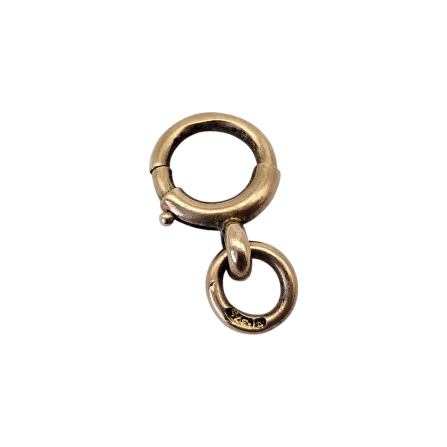 Antique 9ct Rose Gold Bolt Clasp c.1900 L 1.3 cm 1.0 g.
