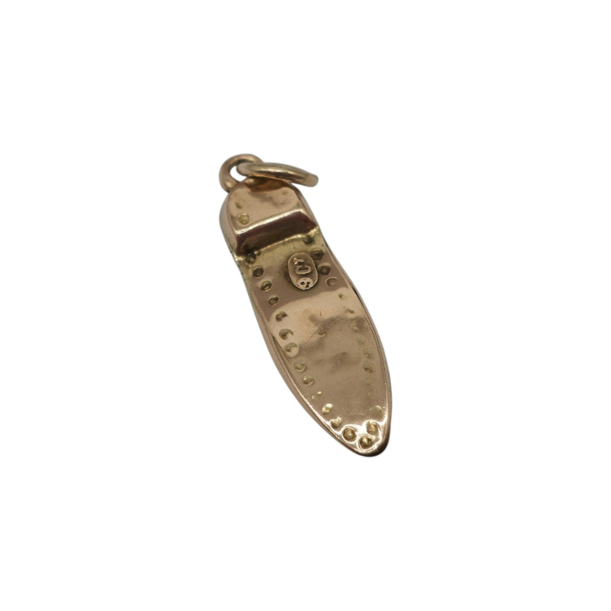 Antique 9ct Rose Gold Boot Charm c.1900 L 2.0 cm 0.5 g.