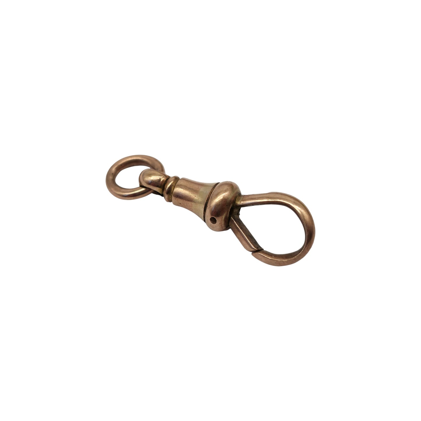 Antique 9ct 375 Rose Gold Dog Clip c.1900 L 2.1 cm 2.2 g.