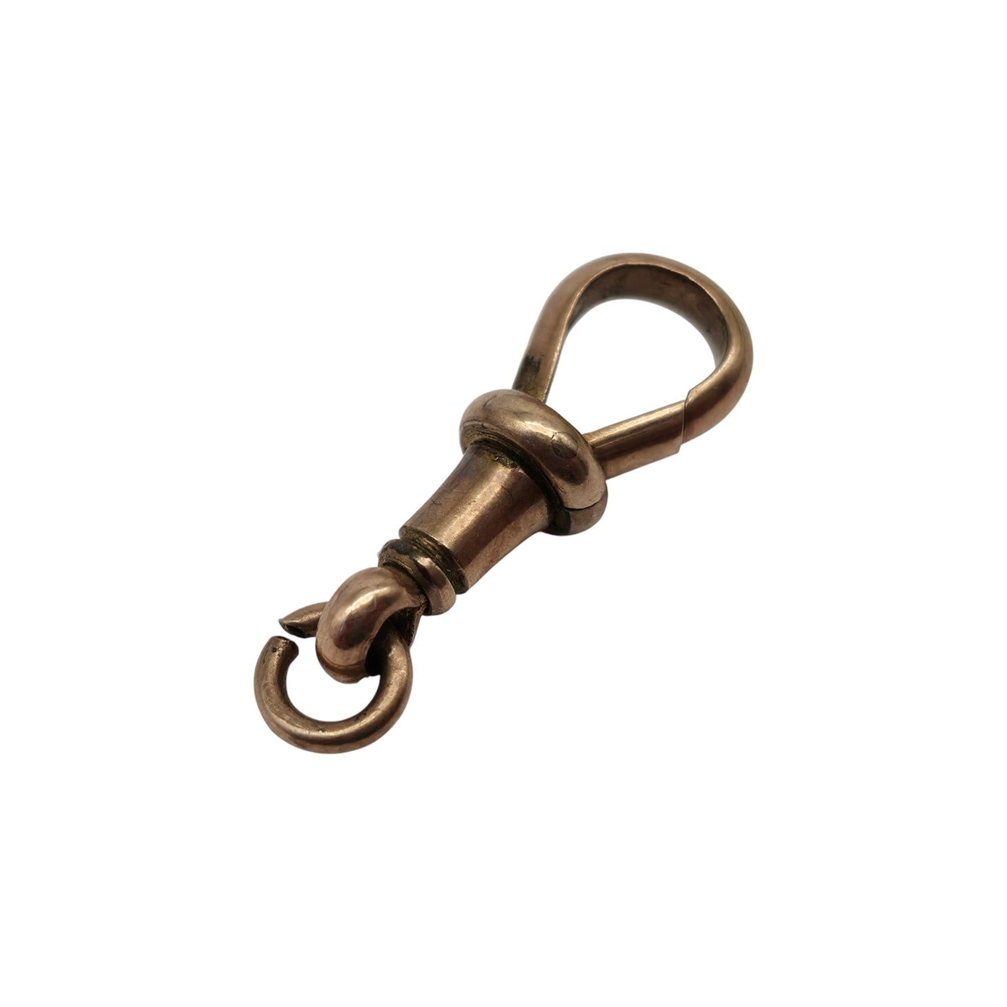 Antique 9ct Rose Gold Dog Clip c.1900 L 1.9 cm 1.4 g.