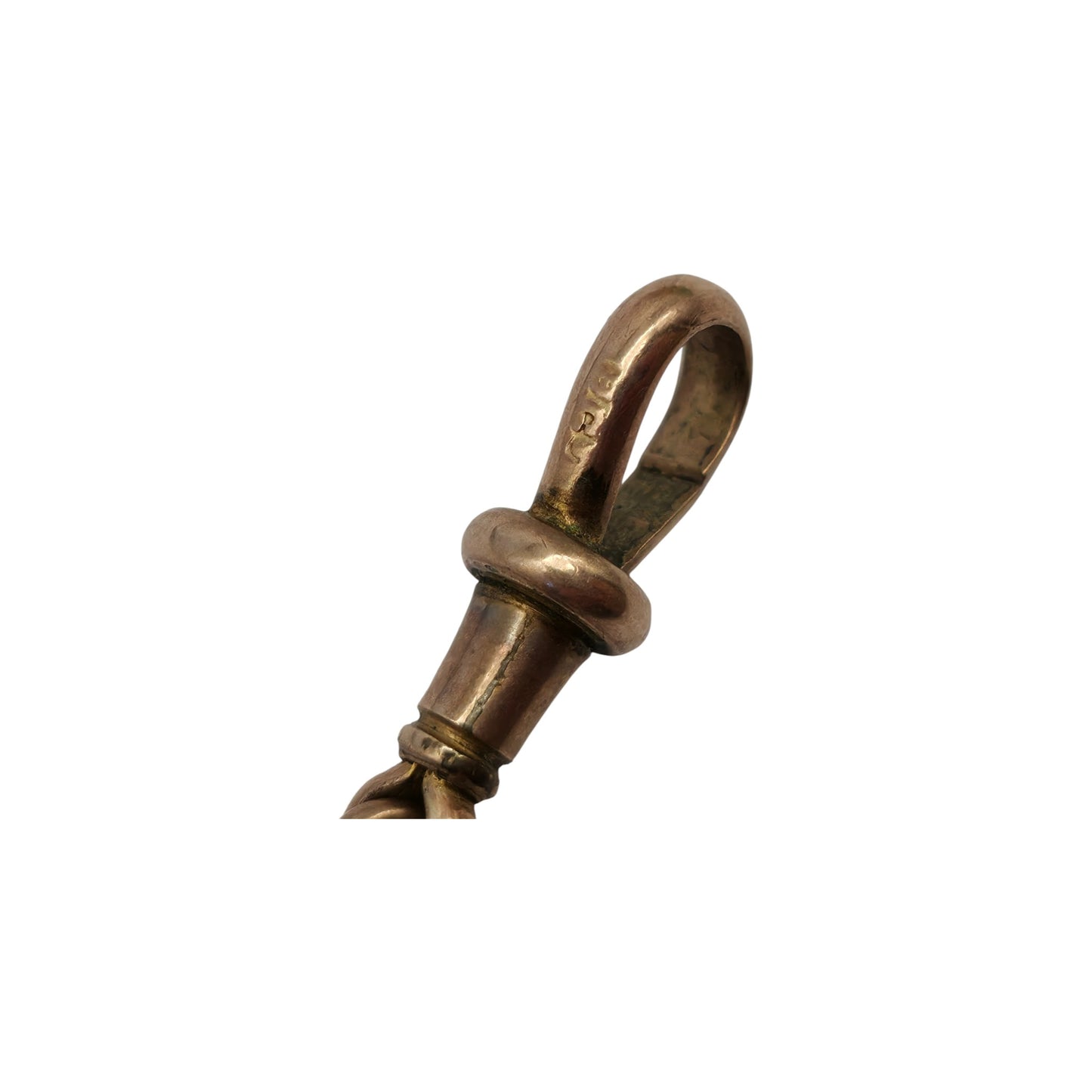 Antique 9ct Rose Gold Dog Clip c.1900 L 1.9 cm 1.4 g.