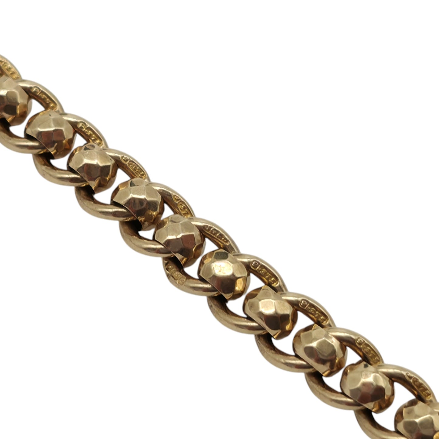 Antique 9ct 375 Rose Gold Double Albert Chain c.1900 L 37.2 cm 31.3 g.