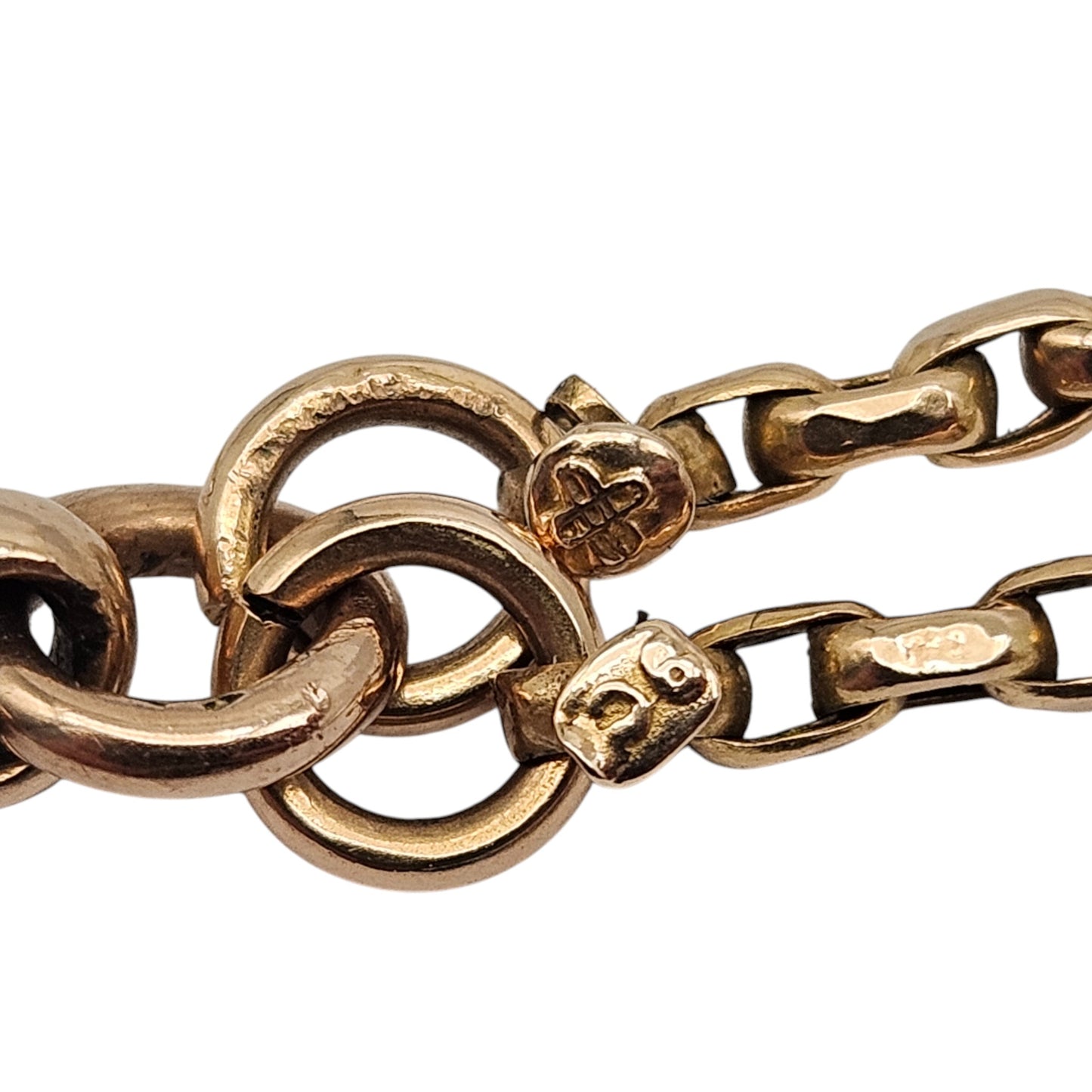 Antique 9ct Rose Gold Guard Chain c.1900 L 143 cm 14.7 g.