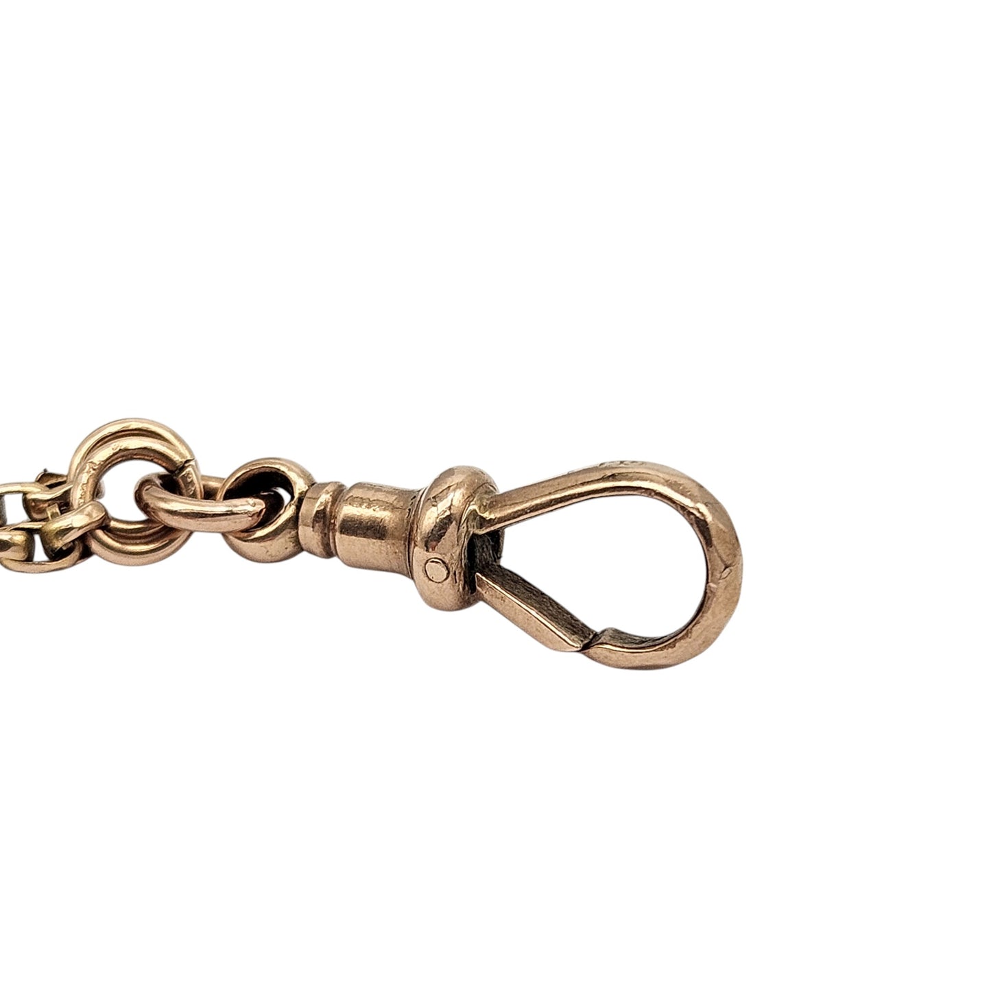 Antique 9ct Rose Gold Guard Chain c.1900 L 143 cm 14.7 g.