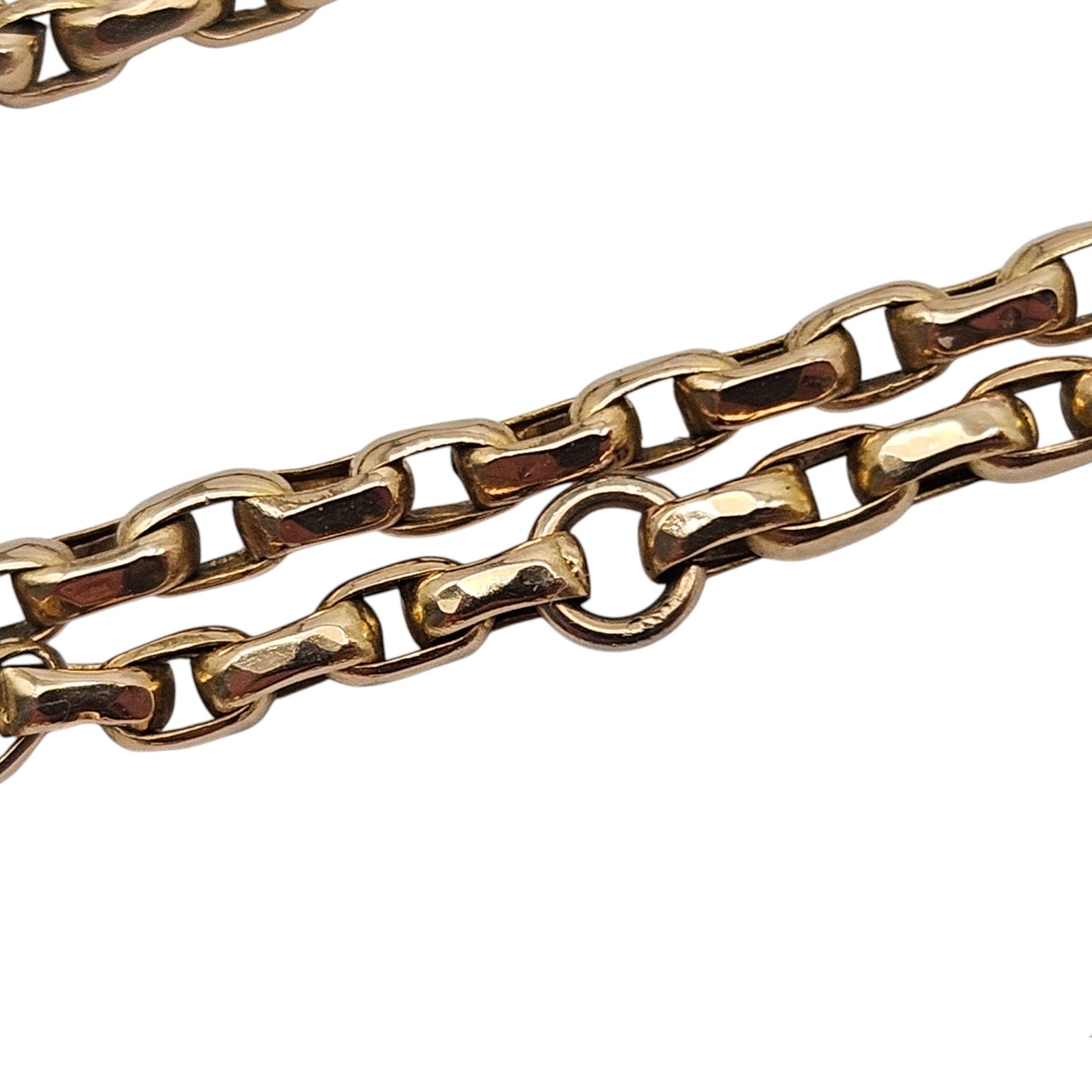 Antique 9ct Rose Gold Guard Chain c.1900 L 143 cm 14.7 g.