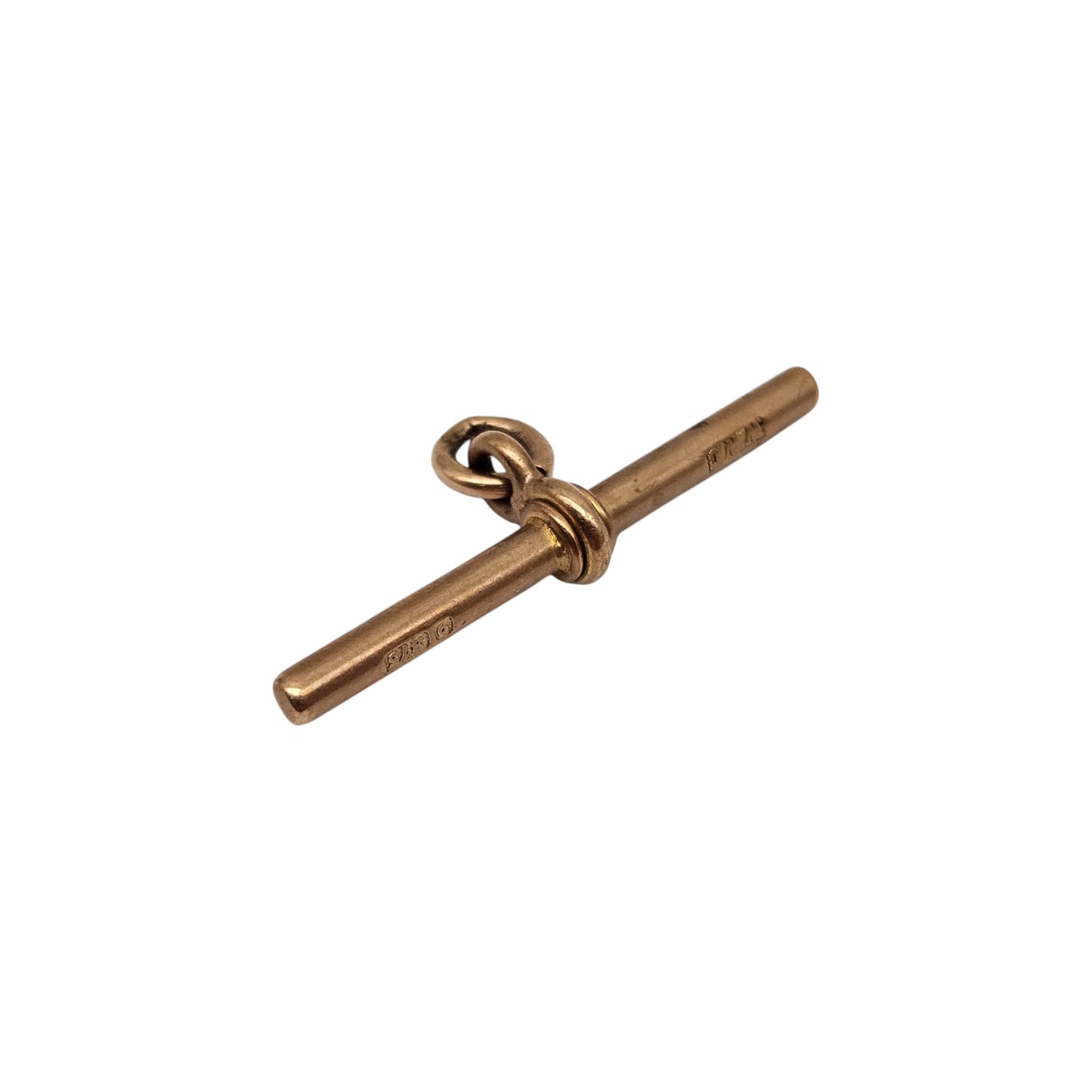 Antique 9ct 375 Rose Gold T-Bar c.1900 L 3.4 cm 3.1 g.
