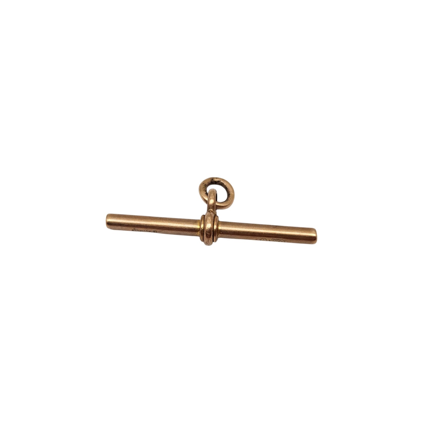 Antique 9ct 375 Rose Gold T-Bar c.1900 L 3.4 cm 3.1 g.