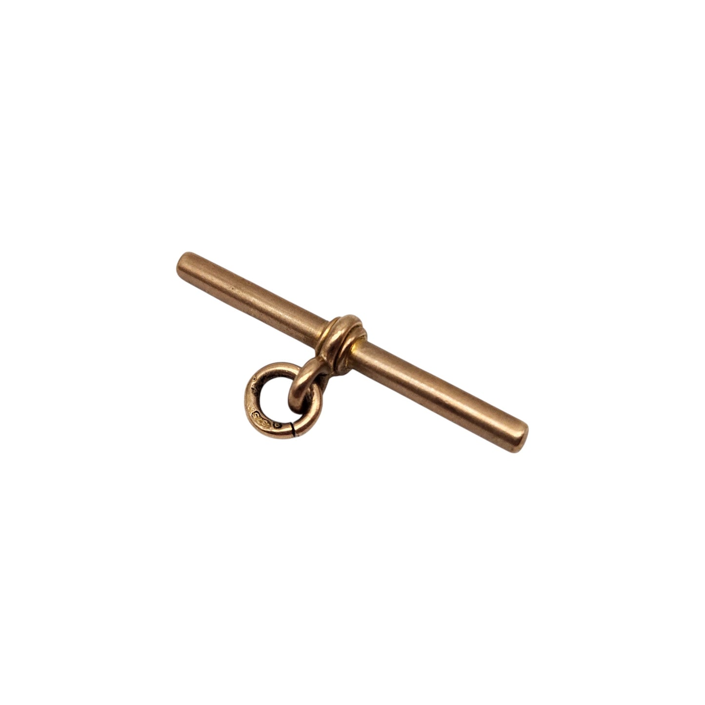 Antique 9ct 375 Rose Gold T-Bar c.1900 L 3.4 cm 3.1 g.