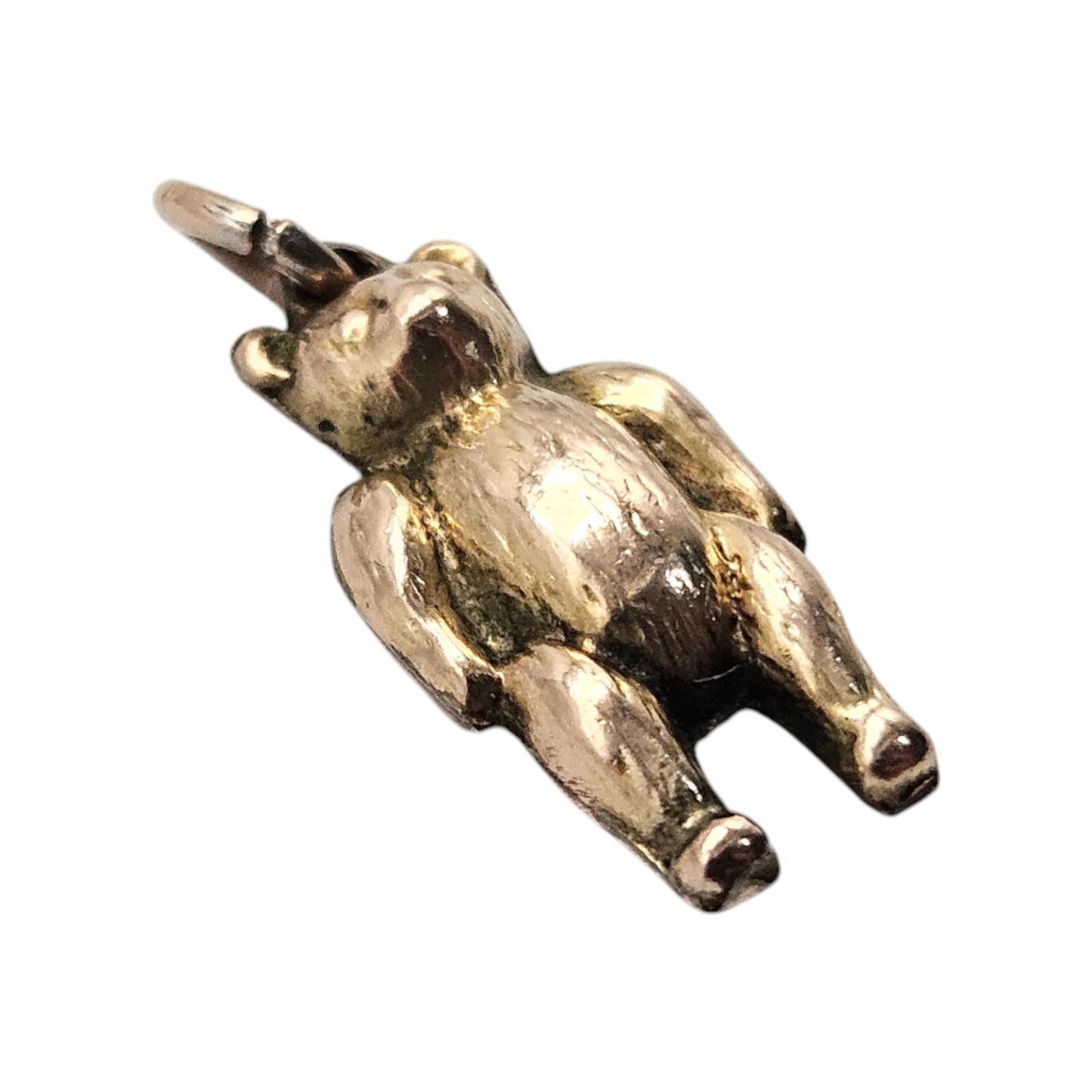Antique 9ct Rose Gold Teddy Bear Charm c.1920 L 1.4 cm 0.4 g.
