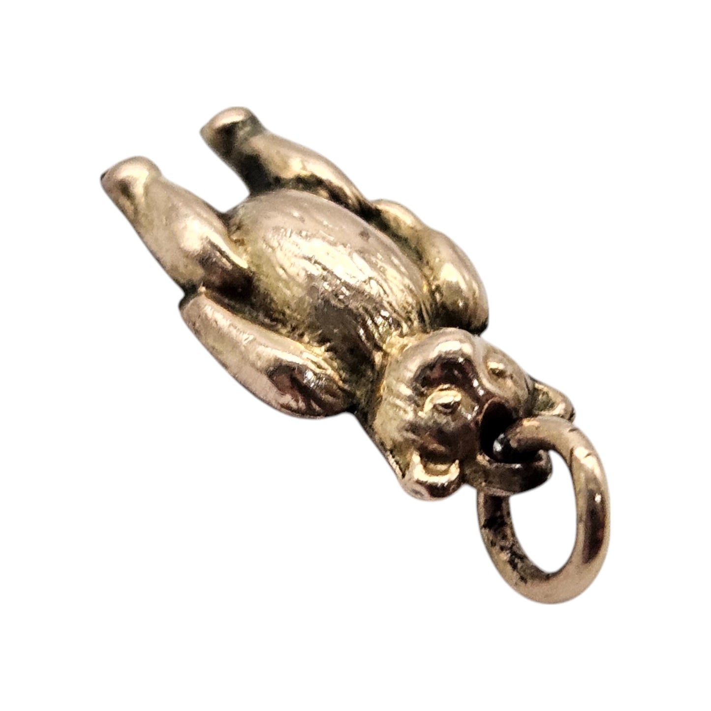 Antique 9ct Rose Gold Teddy Bear Charm c.1920 L 1.4 cm 0.4 g.