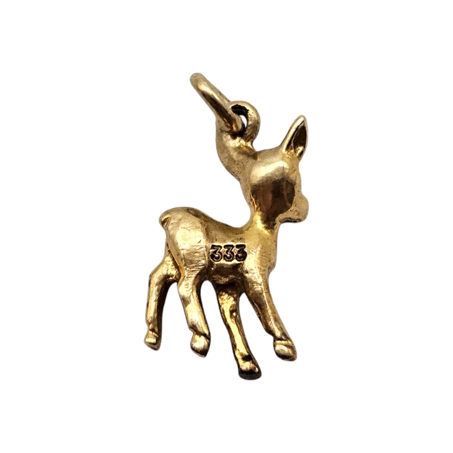 8ct 333 Yellow Gold Bambi Charm L 1.4 cm 1.7 g.