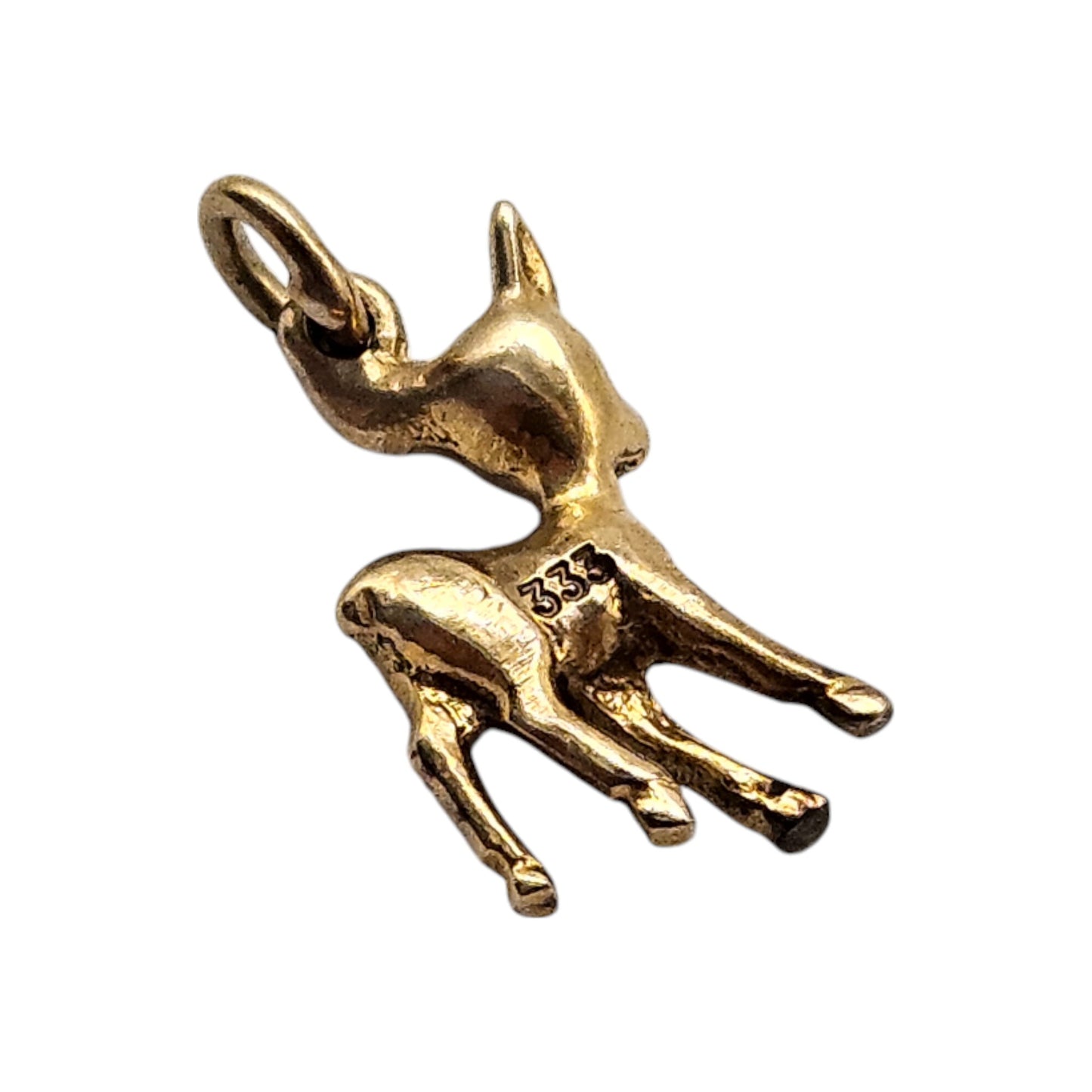 8ct 333 Yellow Gold Bambi Charm L 1.4 cm 1.7 g.