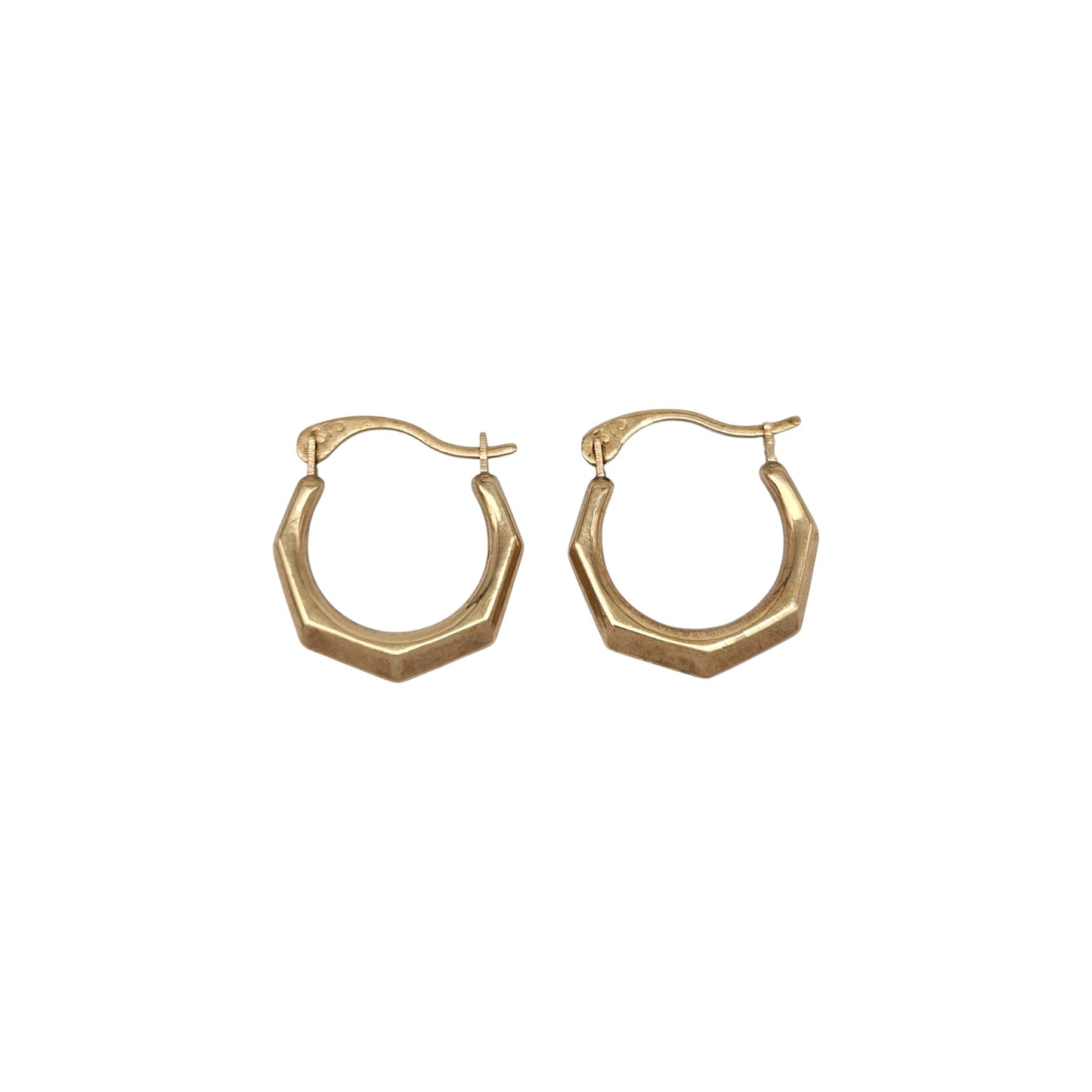 Pair of 9ct 375 Yellow Gold Hoop Earrings
