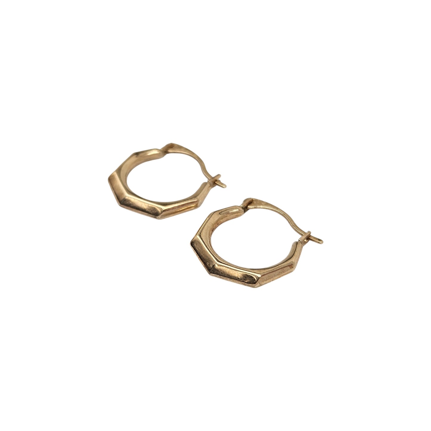 Pair of 9ct 375 Yellow Gold Hoop Earrings