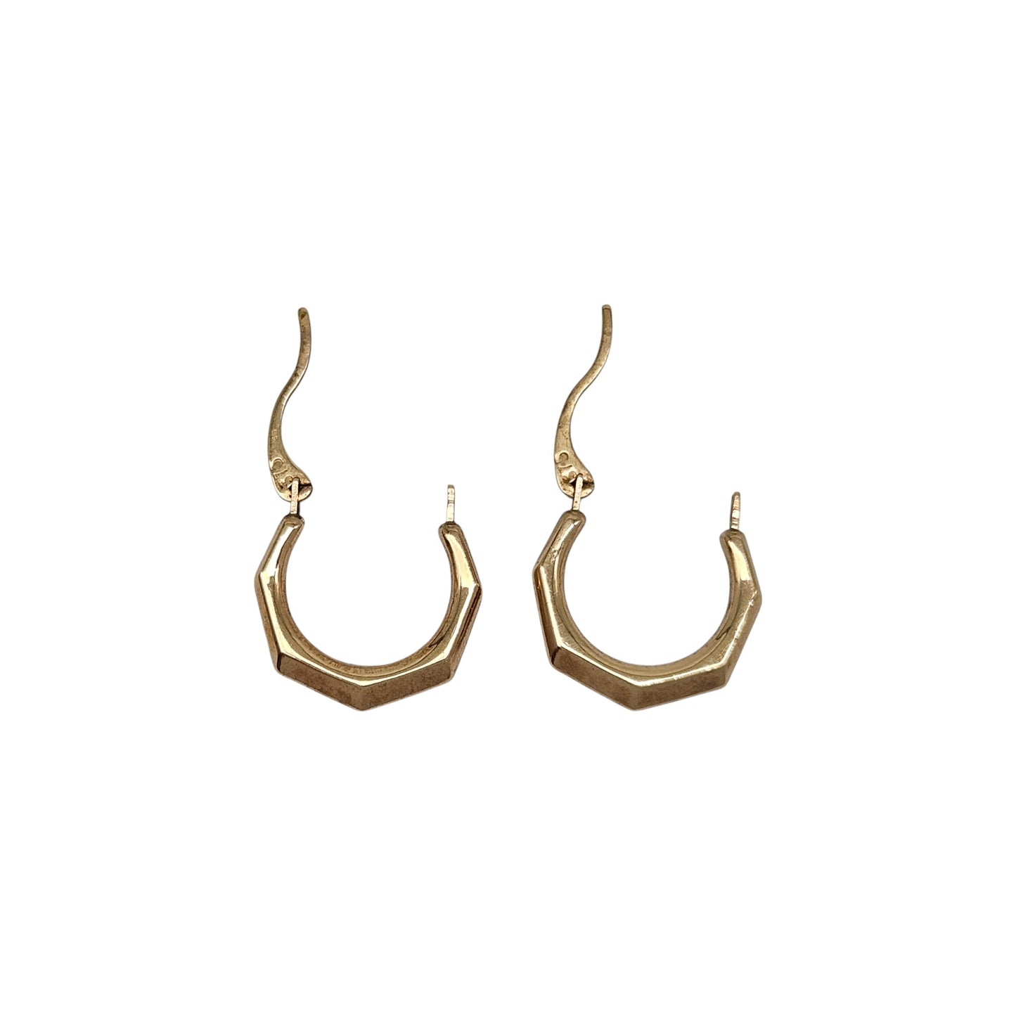 Pair of 9ct 375 Yellow Gold Hoop Earrings