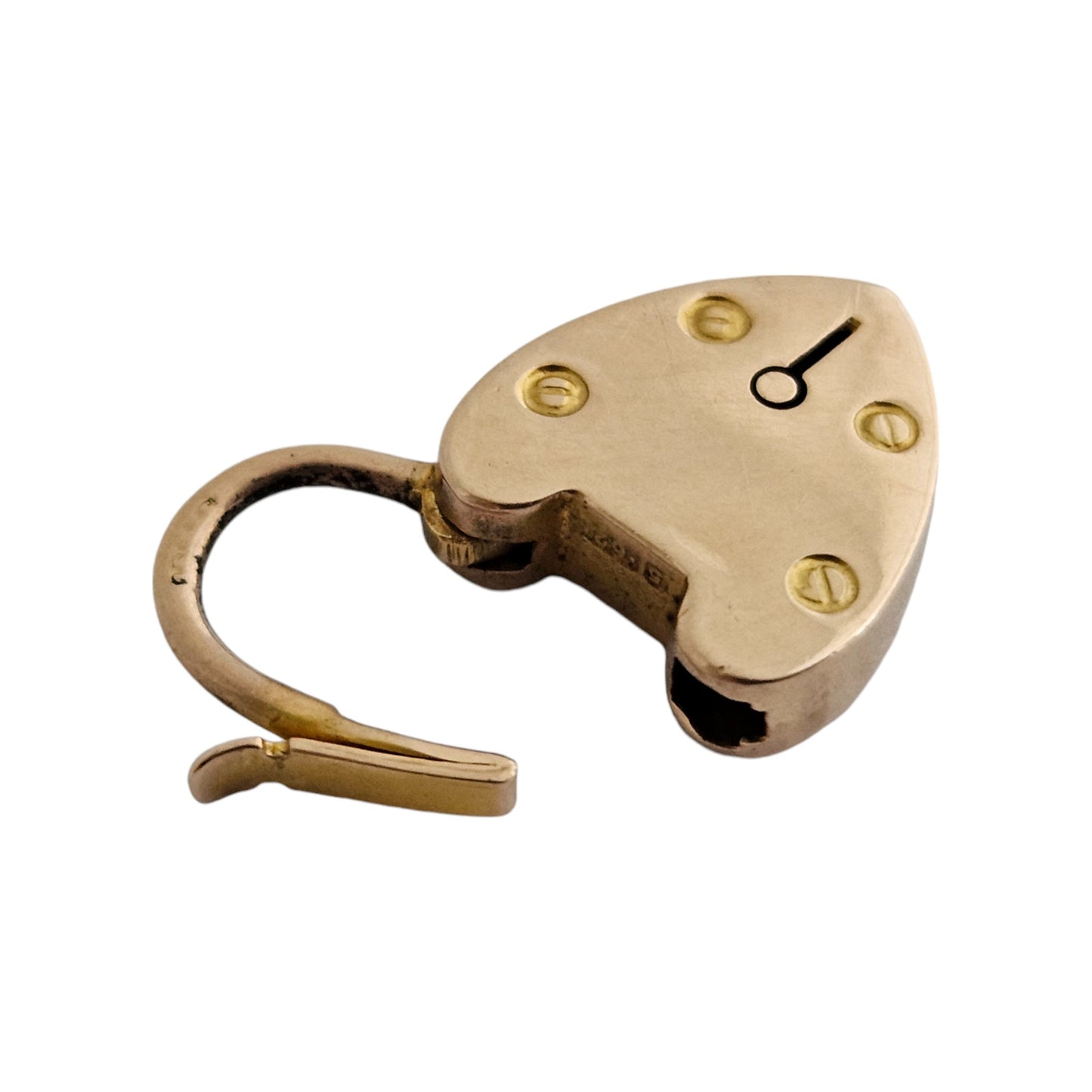 Pretty Antique 15ct 625 Rose Gold Bracelet with Turquoise & Pearls & Padlock Clasp L 19.7 cm 8.3 g