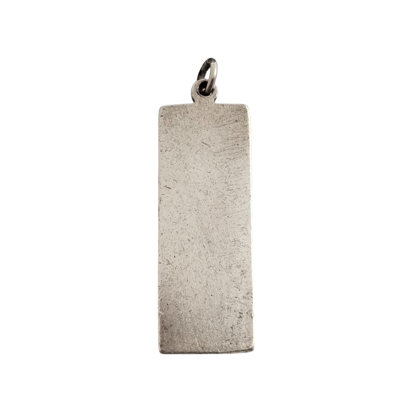 Solid Sterling Silver Ingot Pendant 1977 by RC L 4.0 cm 29 g