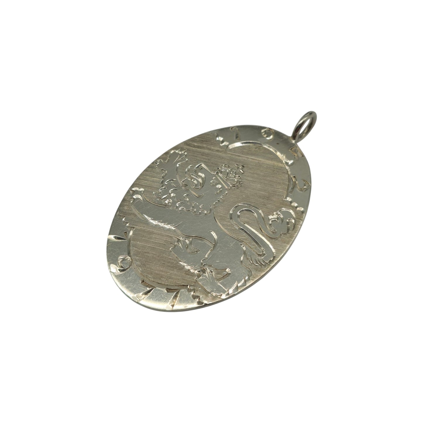 Solid Sterling Silver Ingot Pendant 1977 by B&S 4.1 cm 15 g.