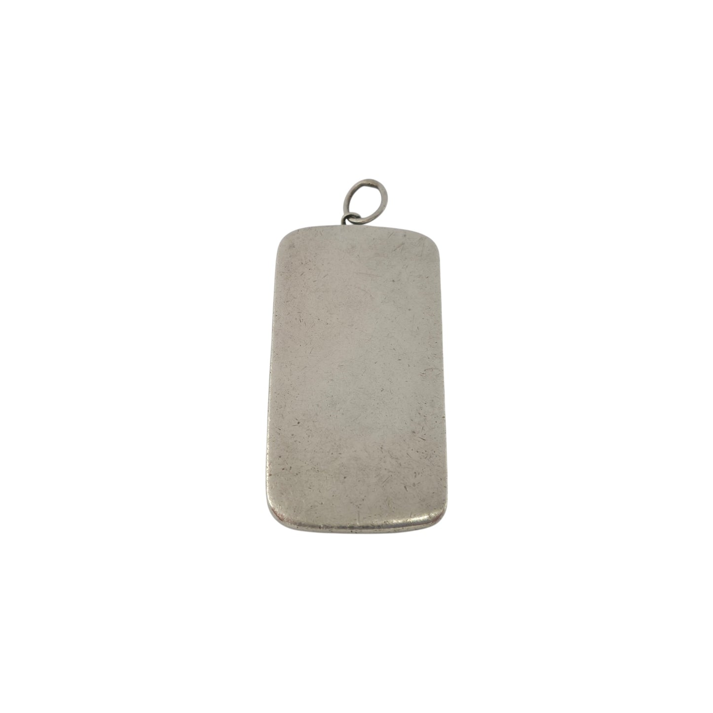 Sterling Silver Ingot Pendant 1991 L 4.3 cm 30 g.