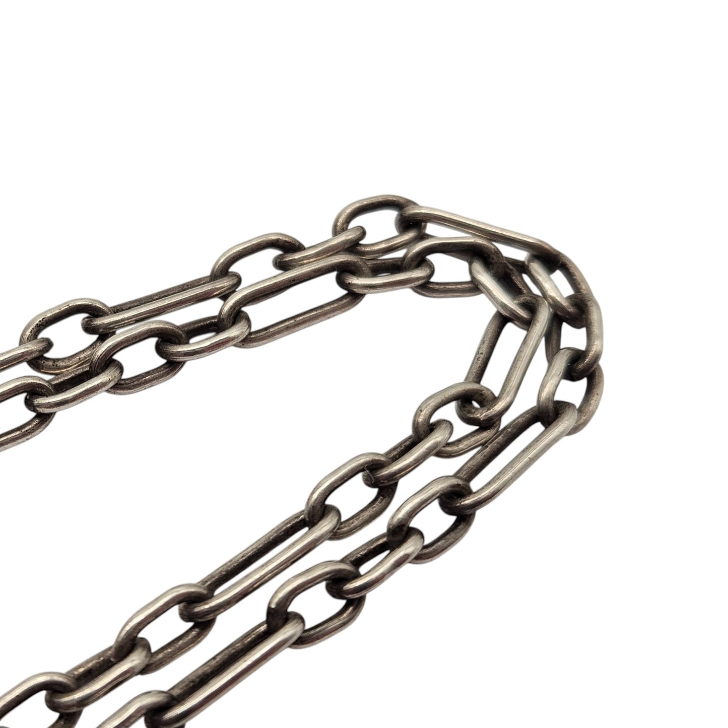 Unusual Solid Sterling Silver Ingot Pendant On Chain