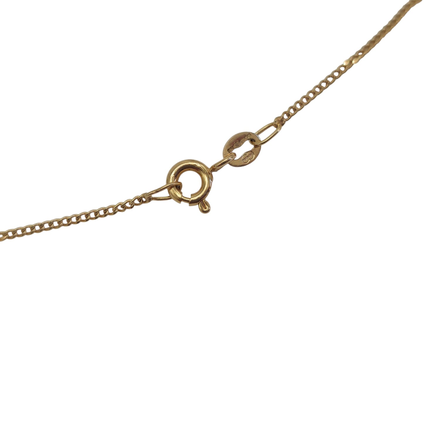 Unoaerre 9ct 375 Yellow Gold Fine Curb Chain L 41.0 cm 1.5 g.