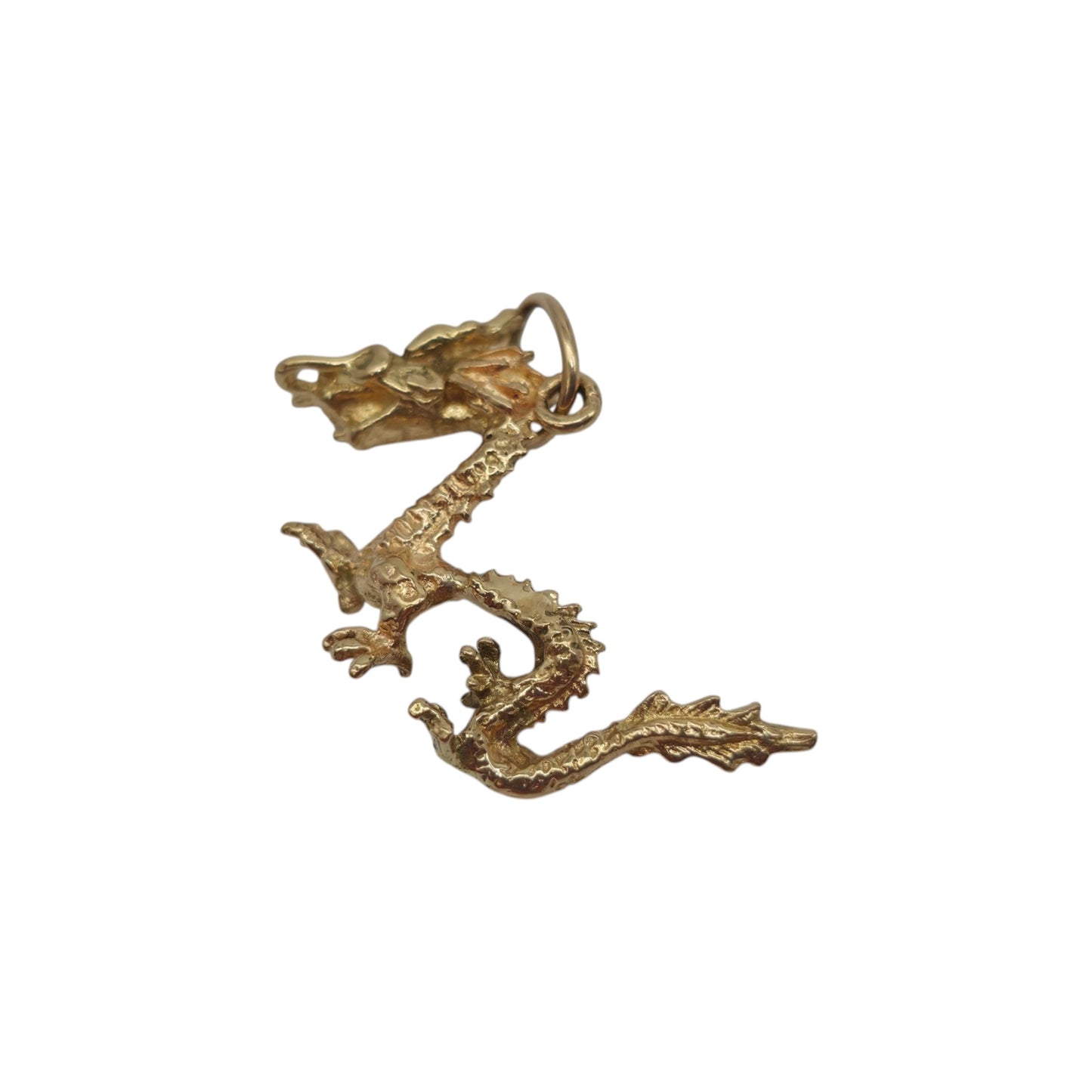 14ct Yellow Gold Dragon Charm L 2.3 cm 1.8 g.