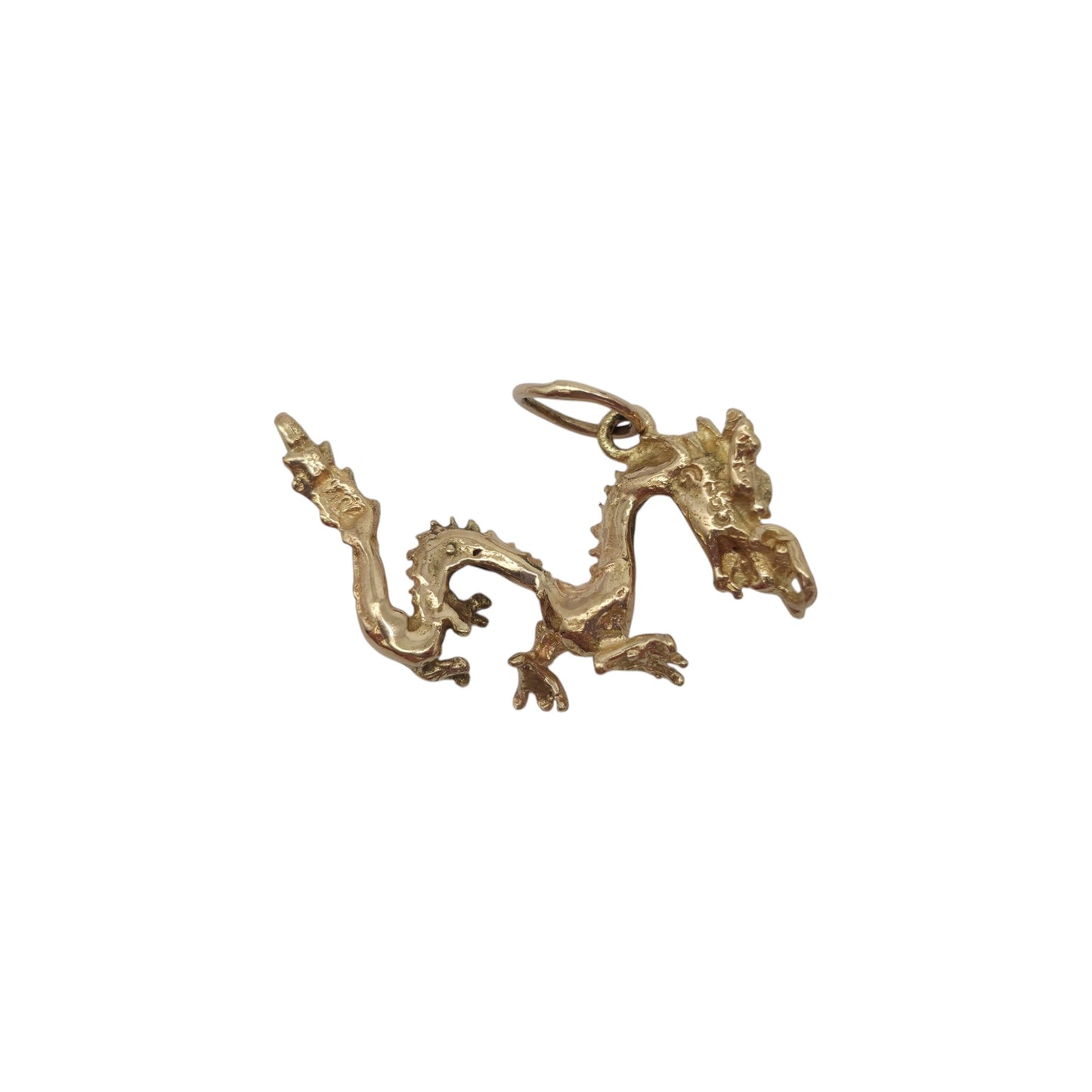 14ct Yellow Gold Dragon Charm L 2.3 cm 1.8 g.