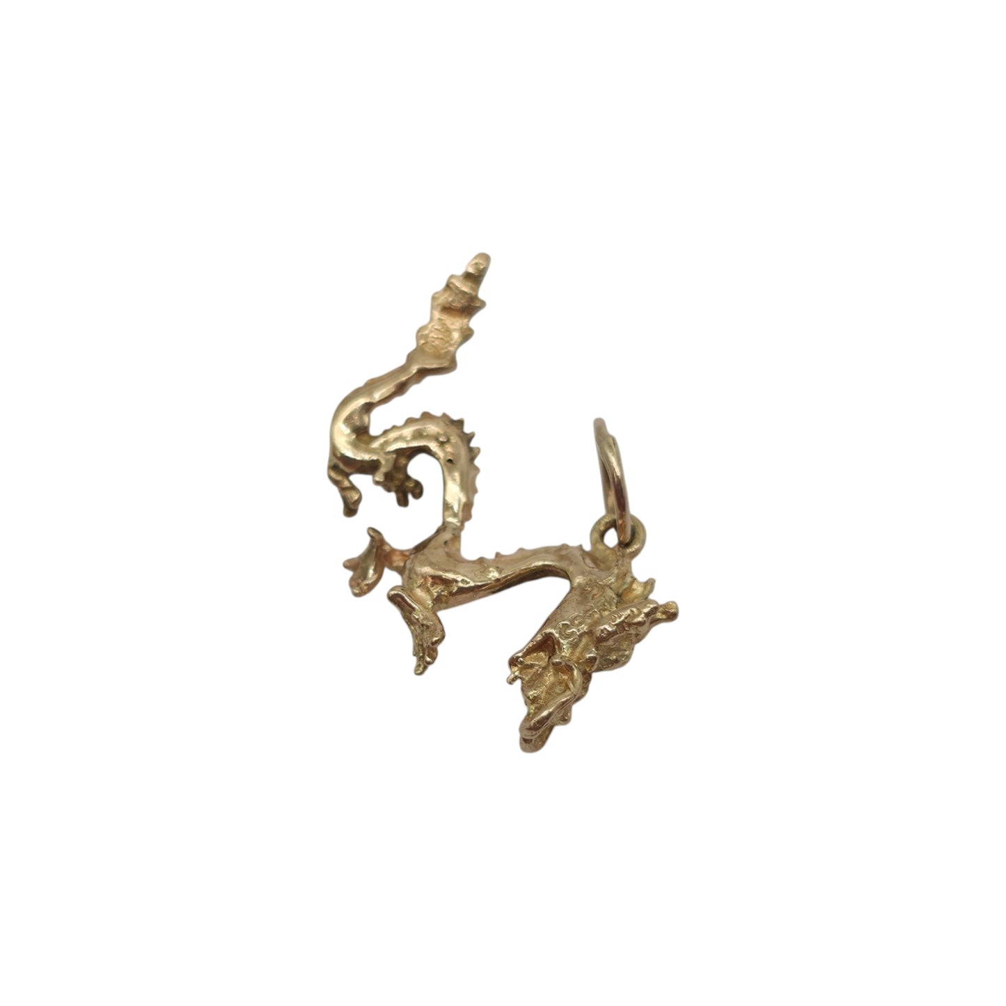 14ct Yellow Gold Dragon Charm L 2.3 cm 1.8 g.