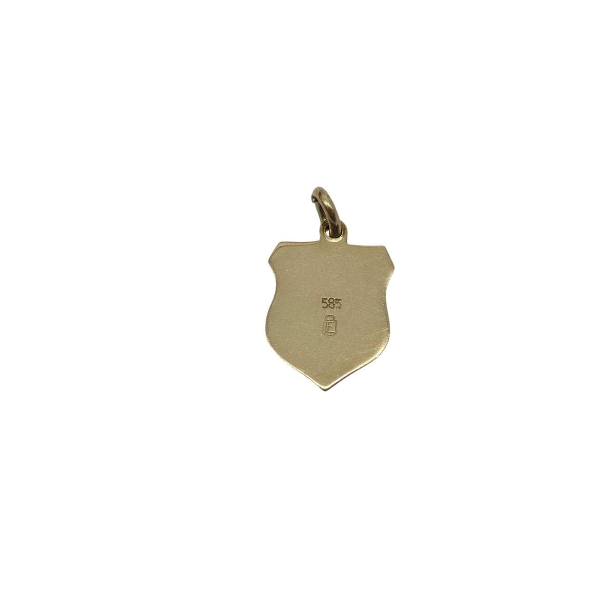 14ct 585 Yellow Gold & Enamel "Nederland" Medallion Charm L 1.2 cm 1.6 g.